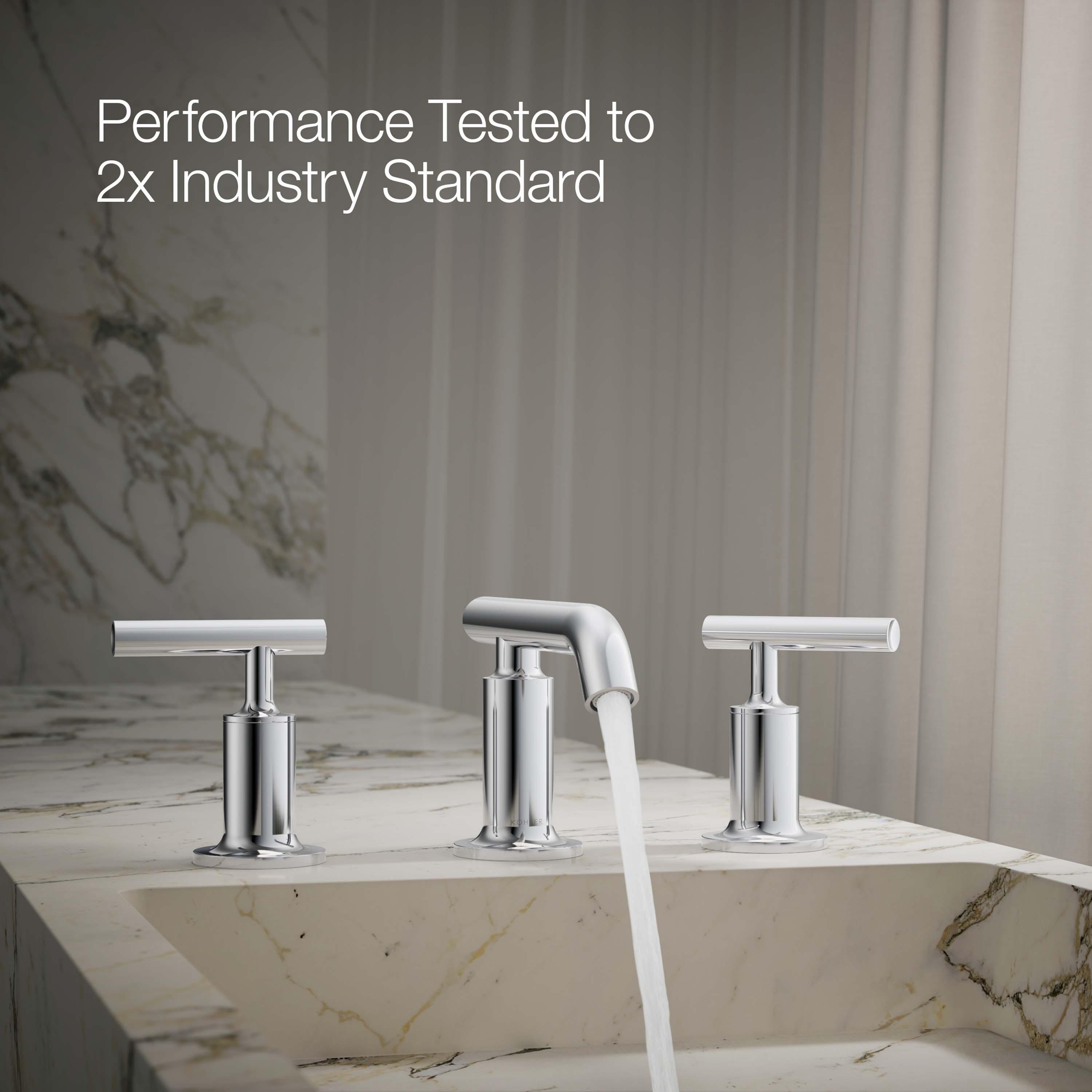 Purist® Widespread Bathroom Faucet with Drain Assembly