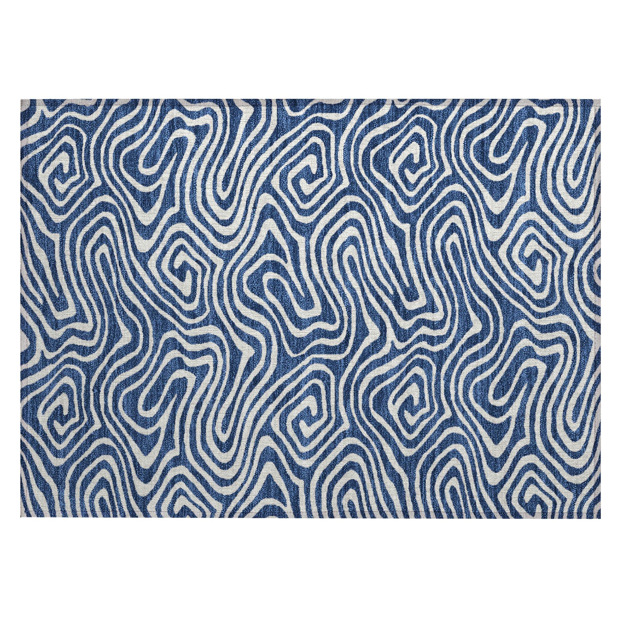 Machine Washable Indoor/Outdoor Chayden ACN1020 Gold 1'8" x 2'6" Rug