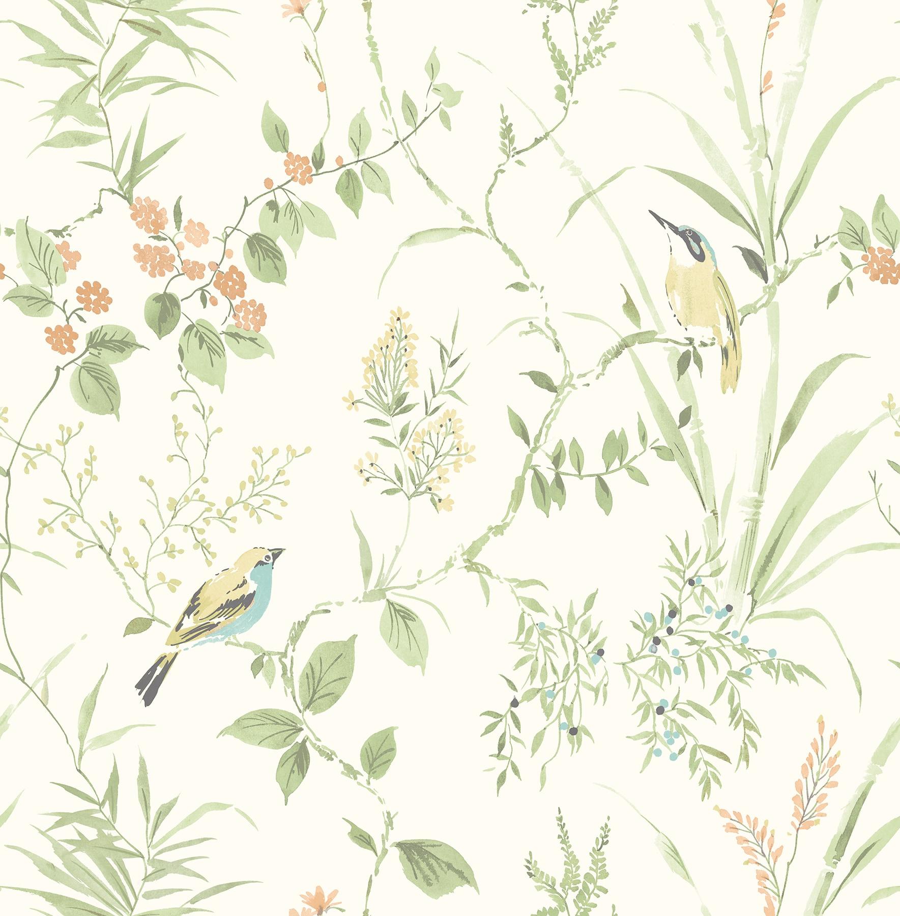 NuWallpaper Sage Songbird Peel & Stick Wallpaper