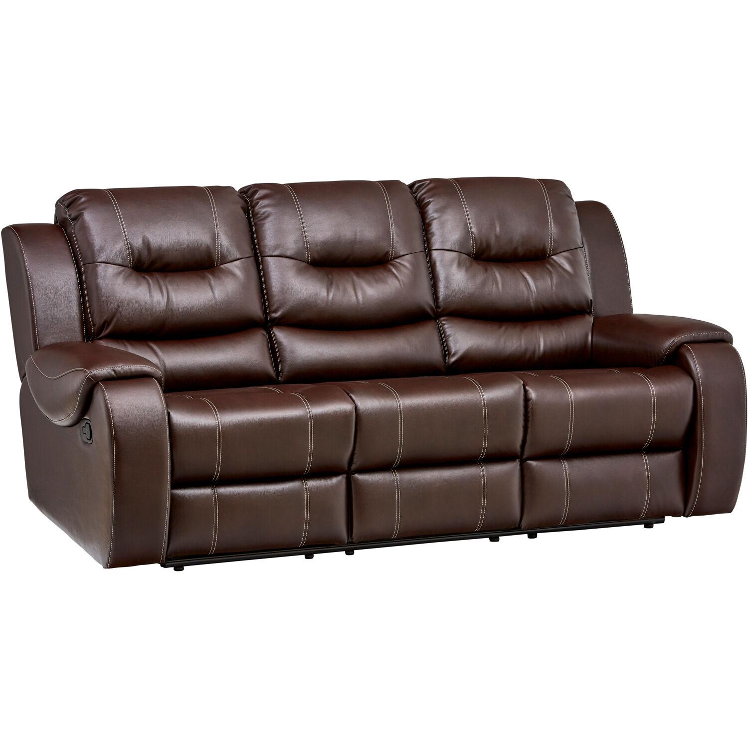 Lekendric 87'' Slipcovered Faux Leather Reclining Sofa