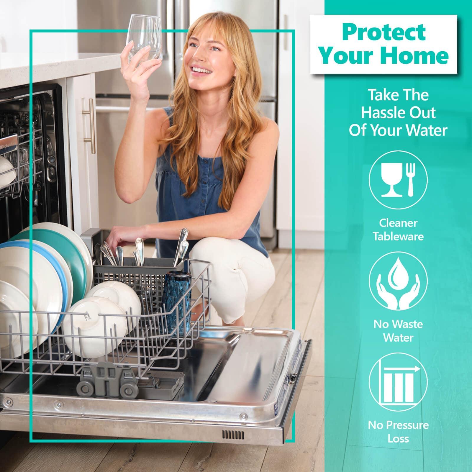 Express Water Whole House Water Filter – 3 Stage Home Water Filtration System – Sediment, Charcoal, Carbon Filters – includes Pressure Gauges, Easy Release, and 1” Inch Connections