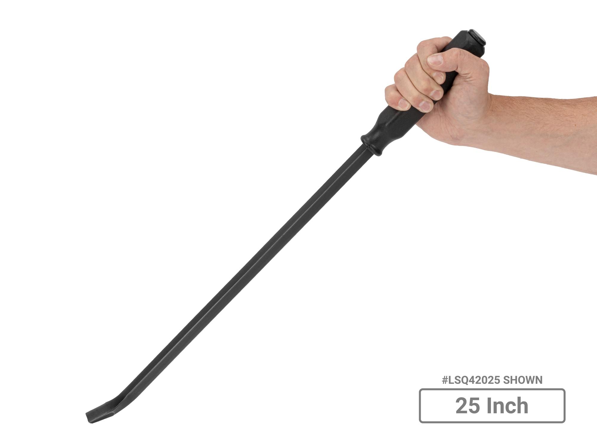 Tekton 5-Piece Black Steel Pry Bar Set with Wall Hanger