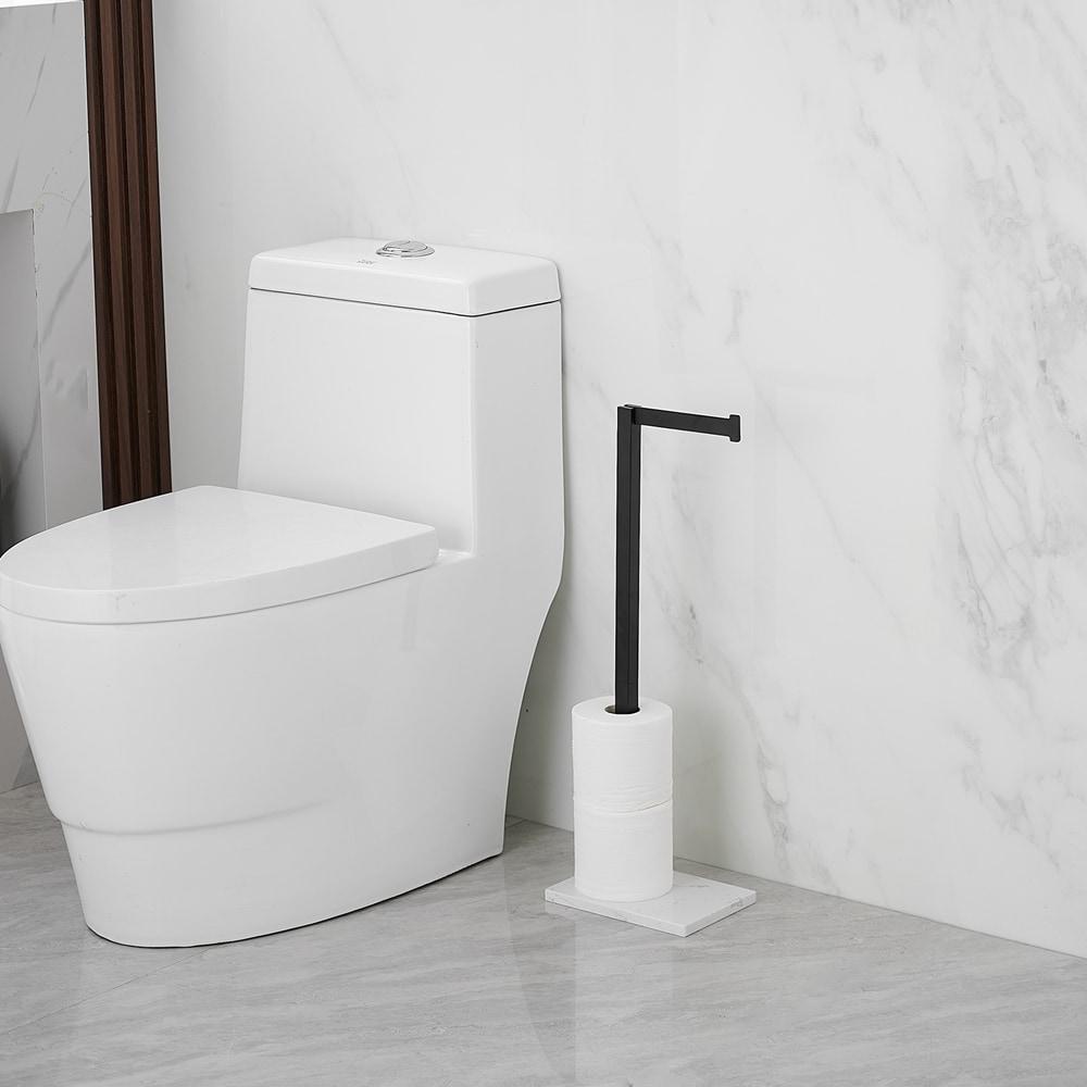 Free Standing Toilet Paper Holder with Weighted Base