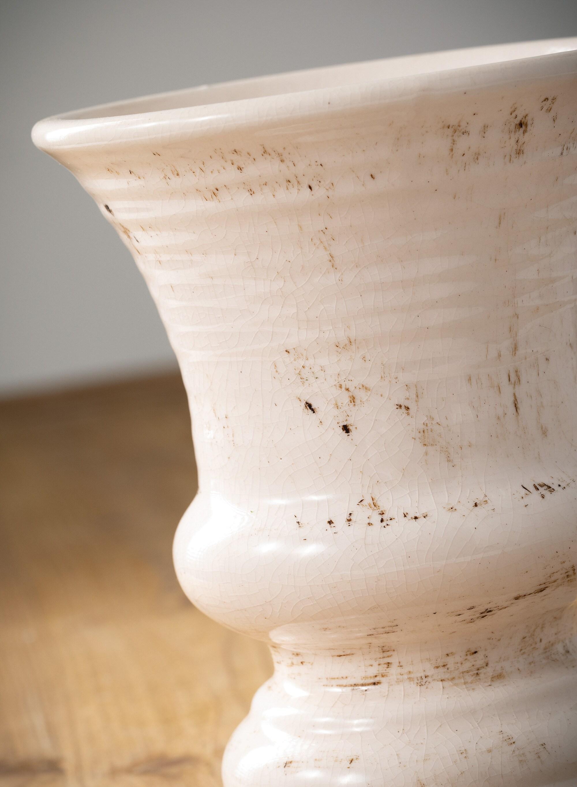 Sullivans Urn Vase 6"H Off-White