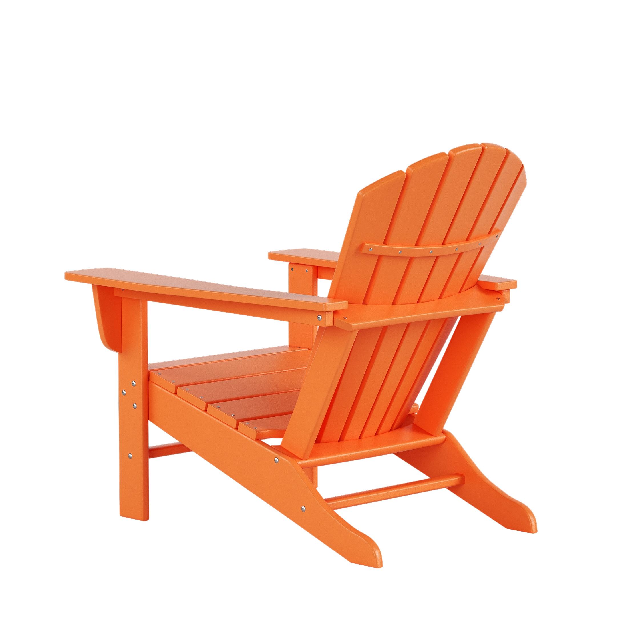 Polytrends  Altura  Outdoor Eco-Friendly All Weather Poly Patio Adirondack Chair (Set of 2) Orange