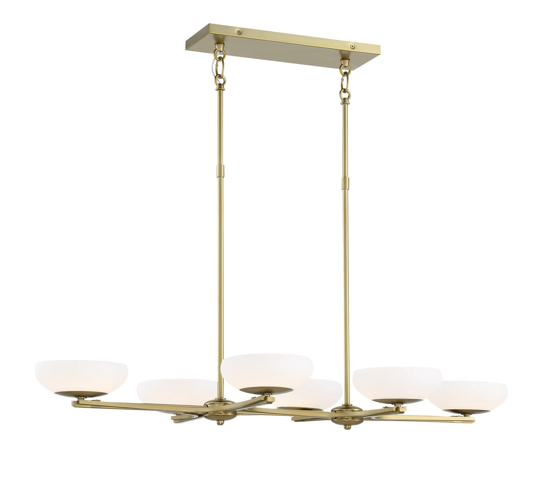 P1466-695-L-George Kovacs Lighting-48W 6 LED Island-40 Inches Wide by 20 Inches Tall