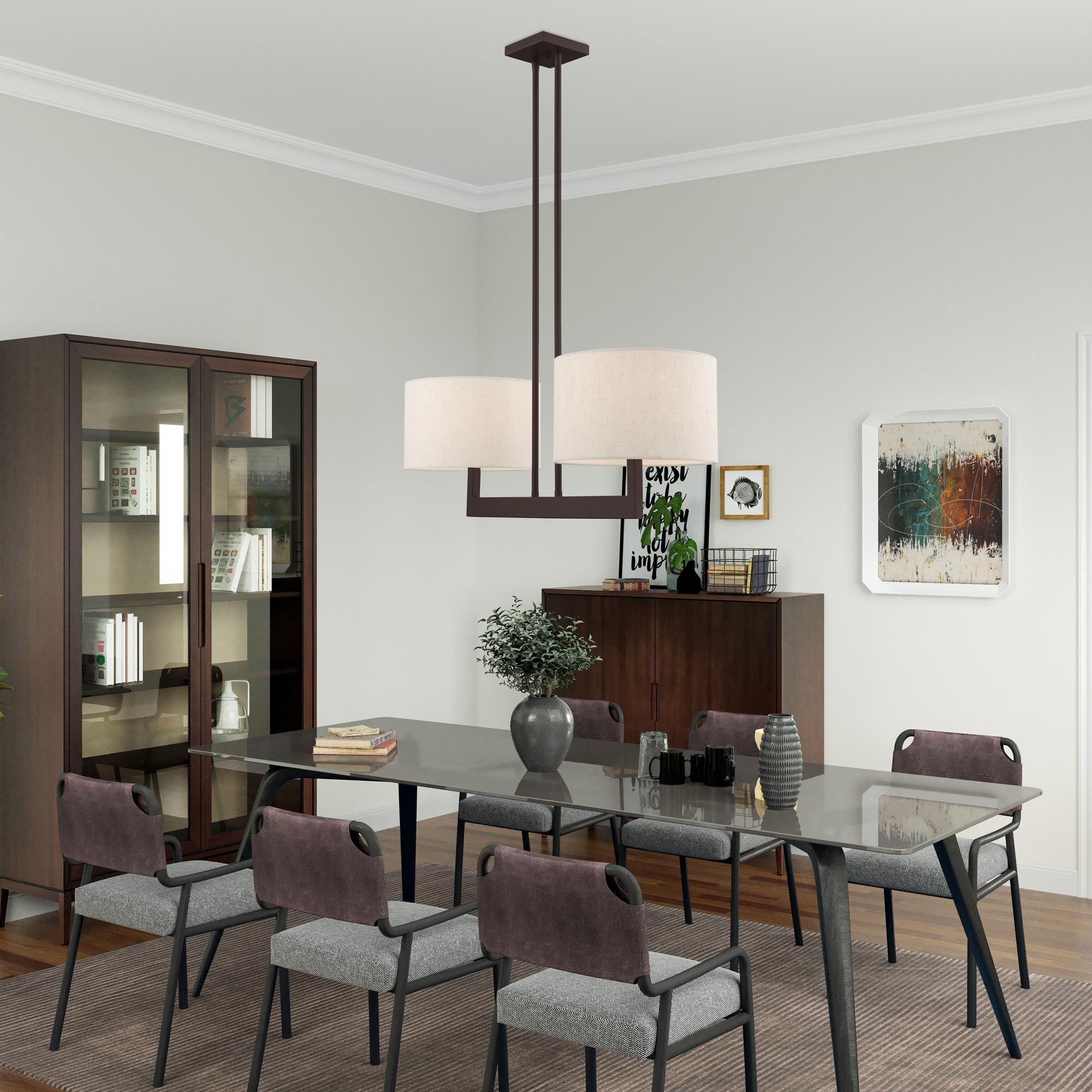 2 - Light Drum Chandelier