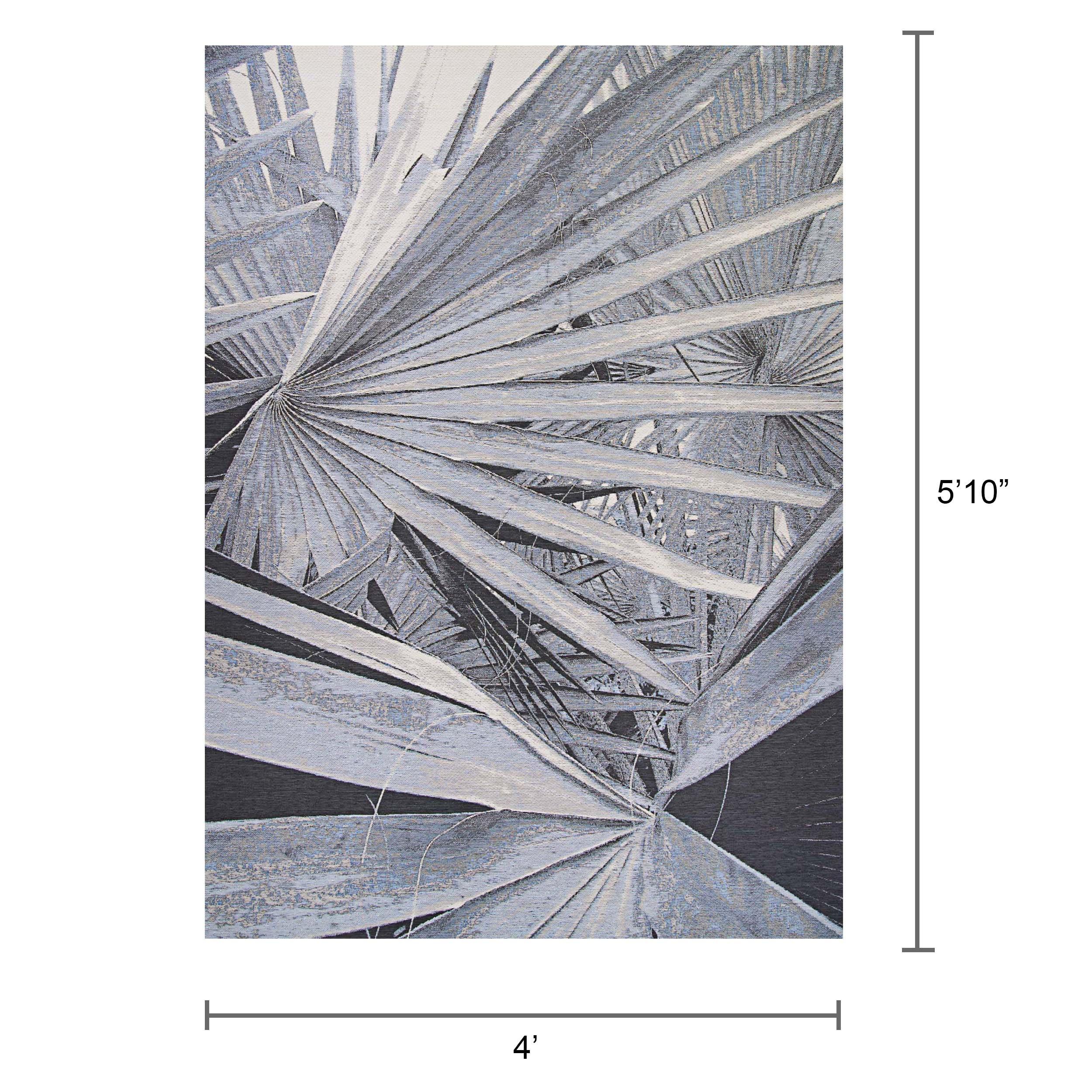 Couristan Covington Ariatta Indoor/Outdoor Area Rug, 3'6" x 5'6", Navy