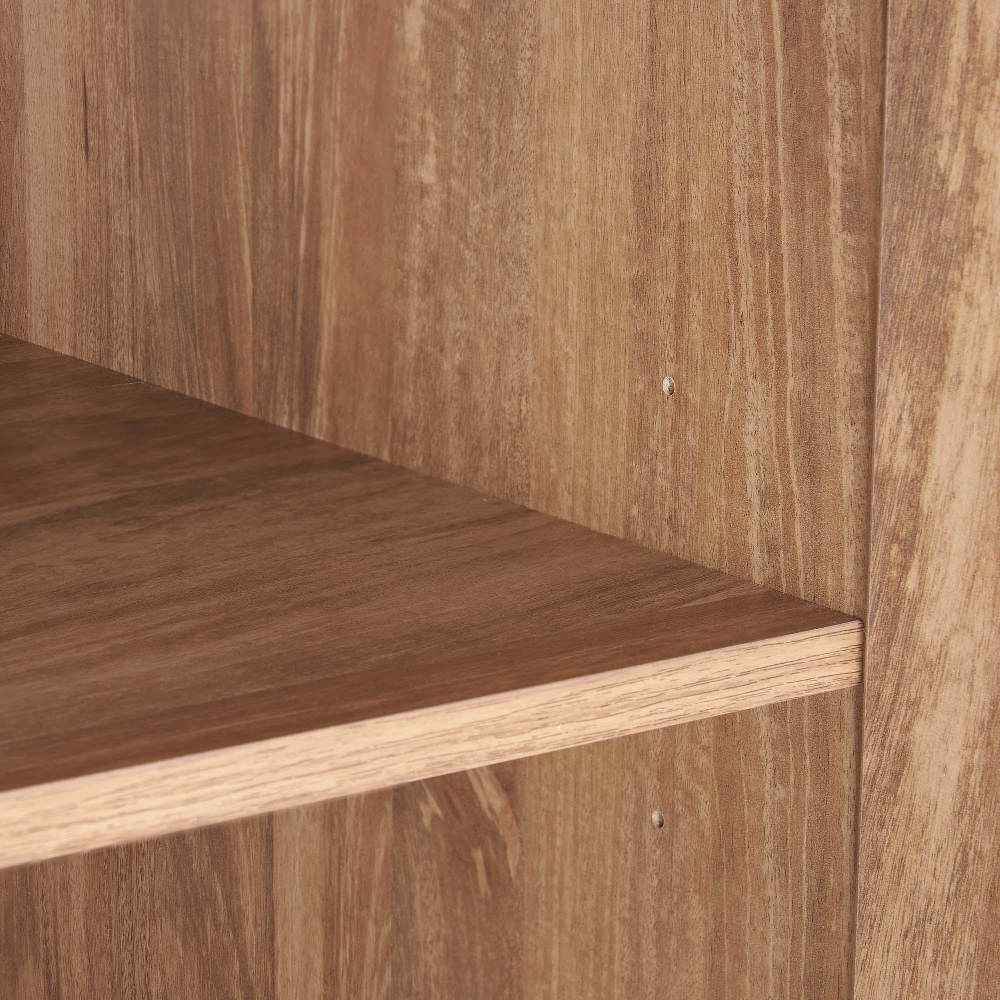 Manhattan Comfort Set of 3 Lee 2 Door and 2 Drawer Wardrobe Closets Golden Brown: Modular Storage Units, MDF Construction