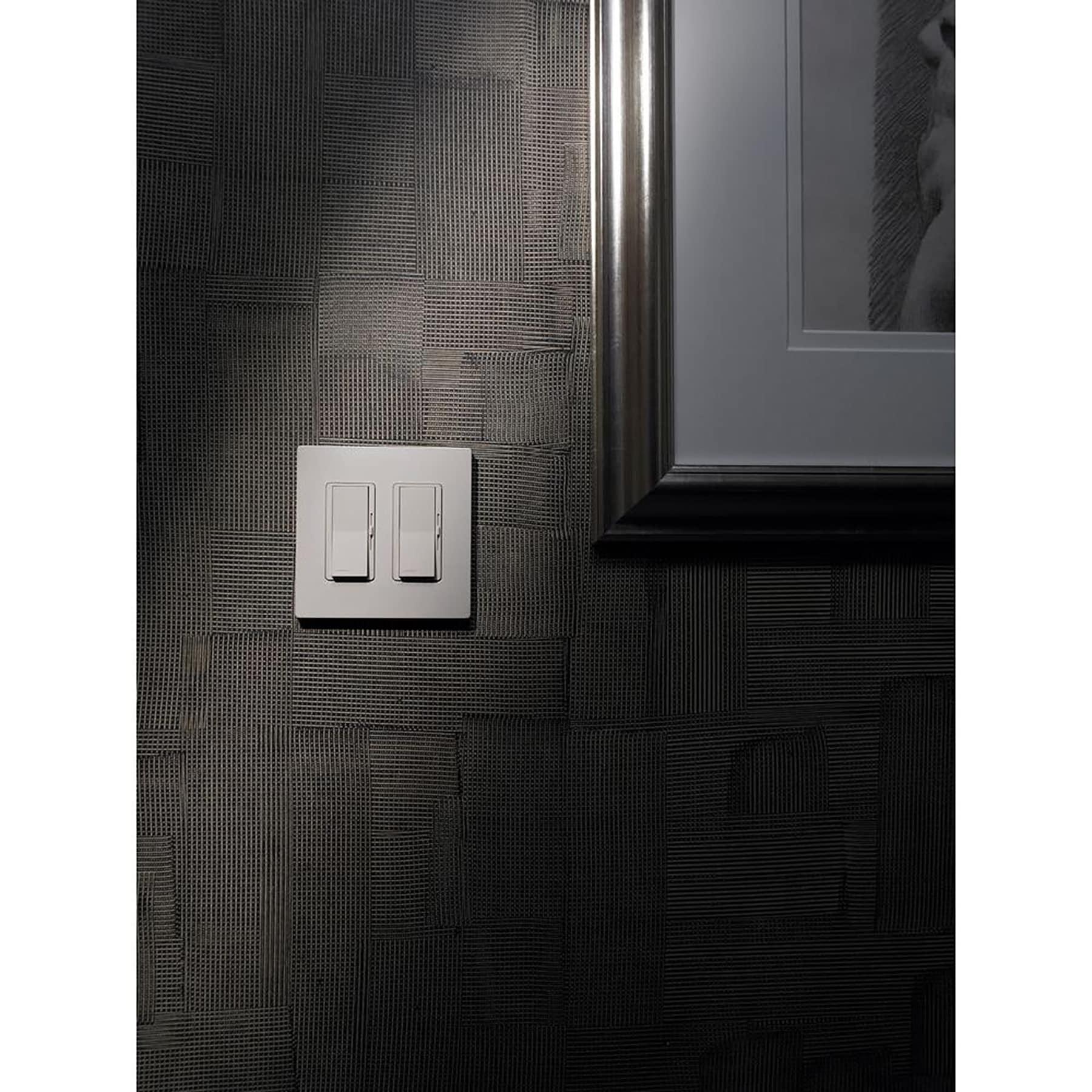 Claro 2 Gang Wall Plate for Decorator/Rocker Switches, Satin, Midnight (SC-2-MN) (1-Pack)