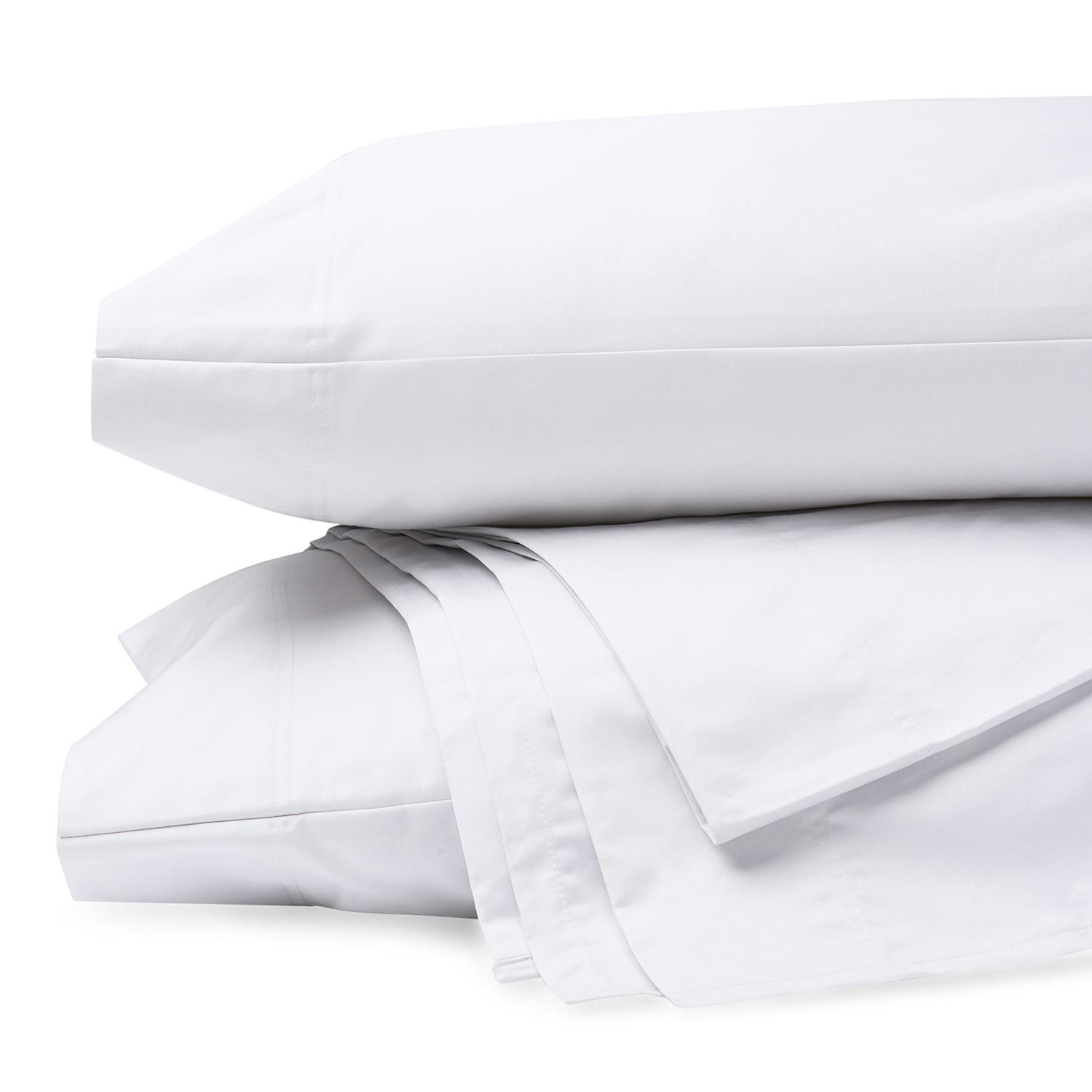 Cool & Crisp 100% Cotton Percale Full Sheet Set in White