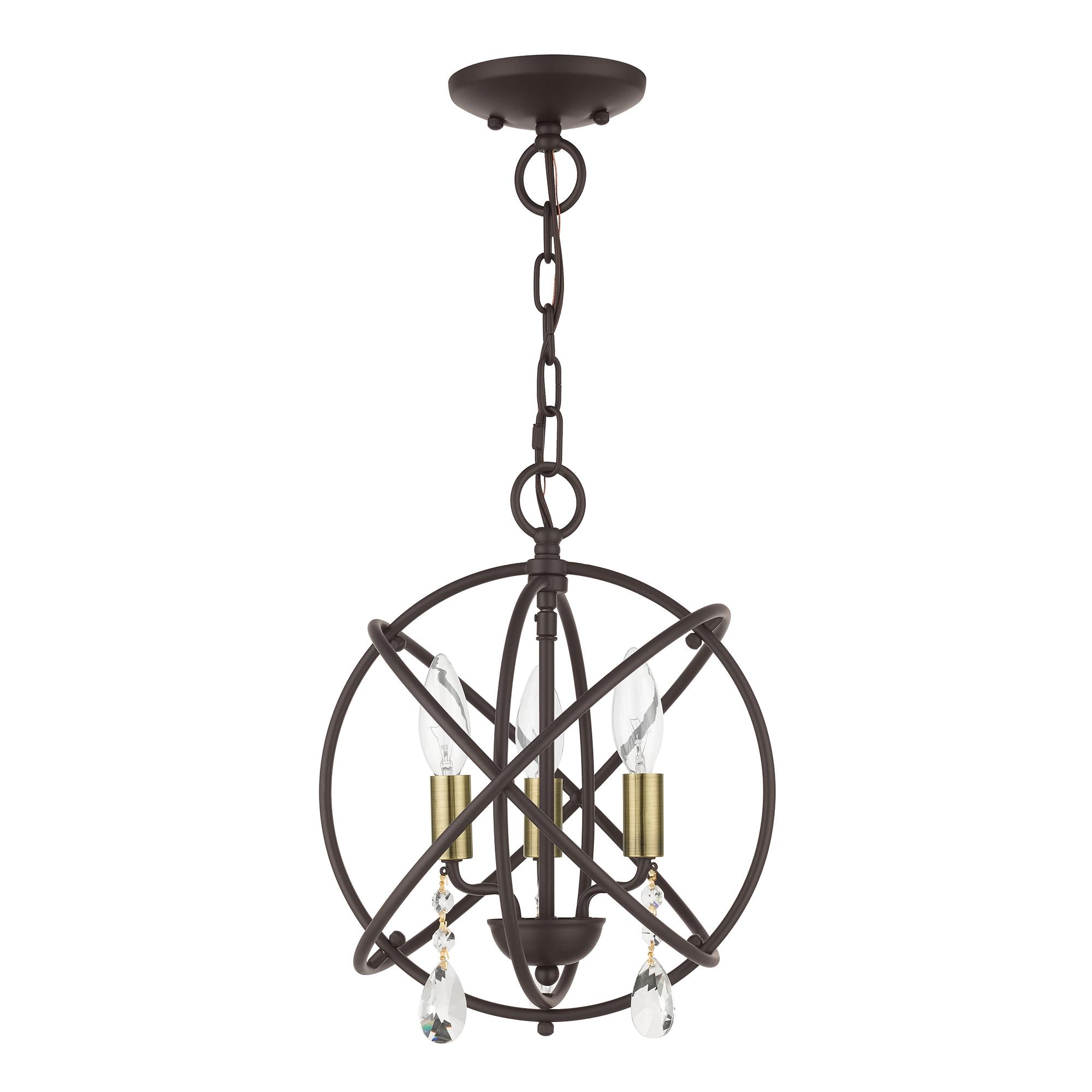 Livex Lighting Aria 3 - Light Chandelier in  Bronze