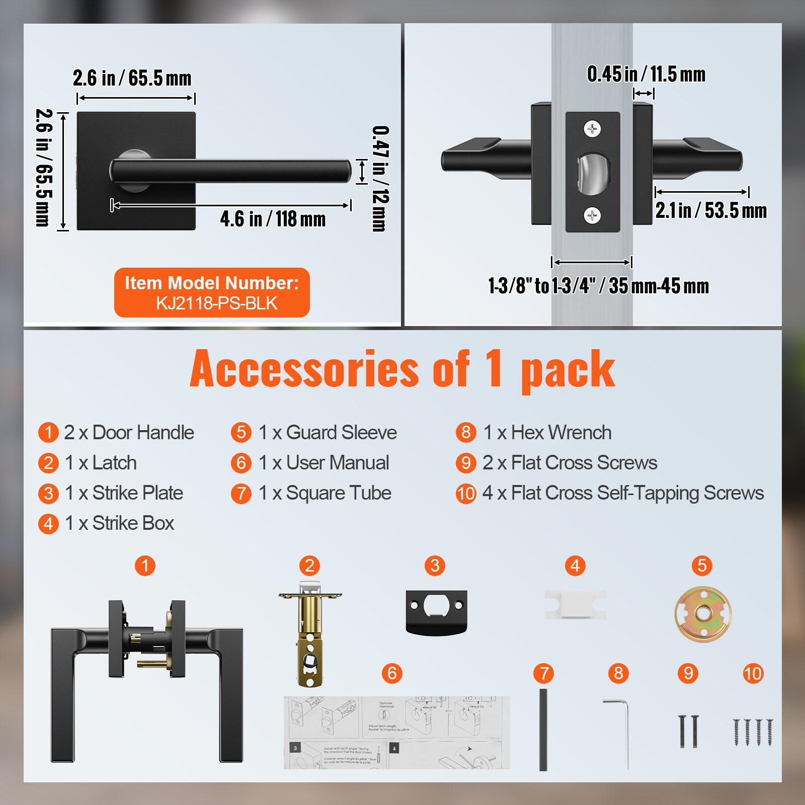 VEVOR Keyless Entry Door Lever (Set of 6)