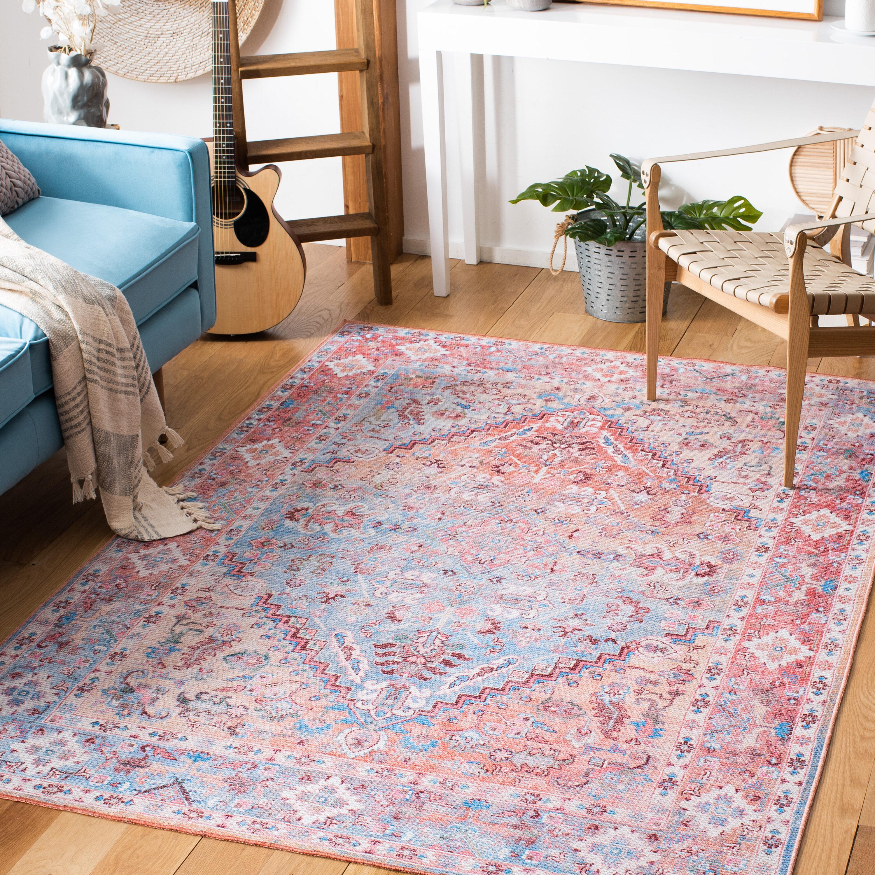 Mistana™ Teen Briana Oriental Pink/Blue Area Rug
