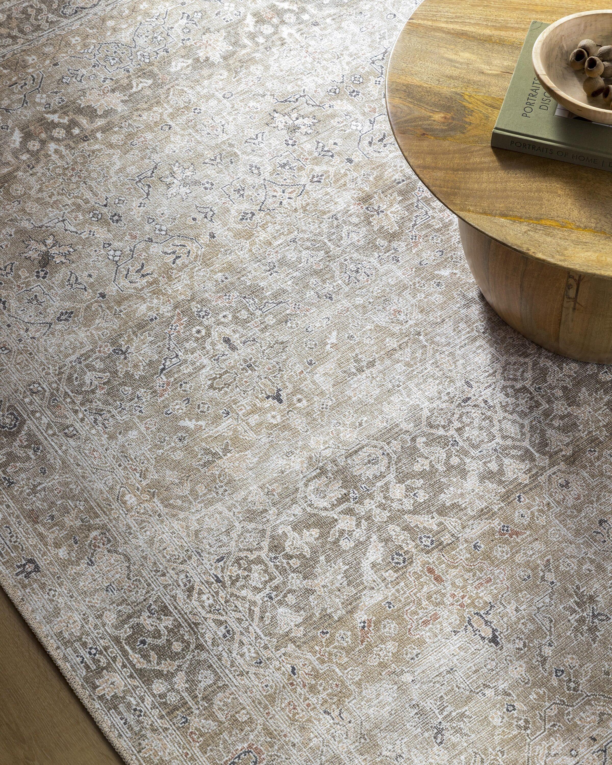 Our PNW Home x Livabliss Our PNW Home x Livabliss Machine Washable Oriental Boho Brown Area Rug