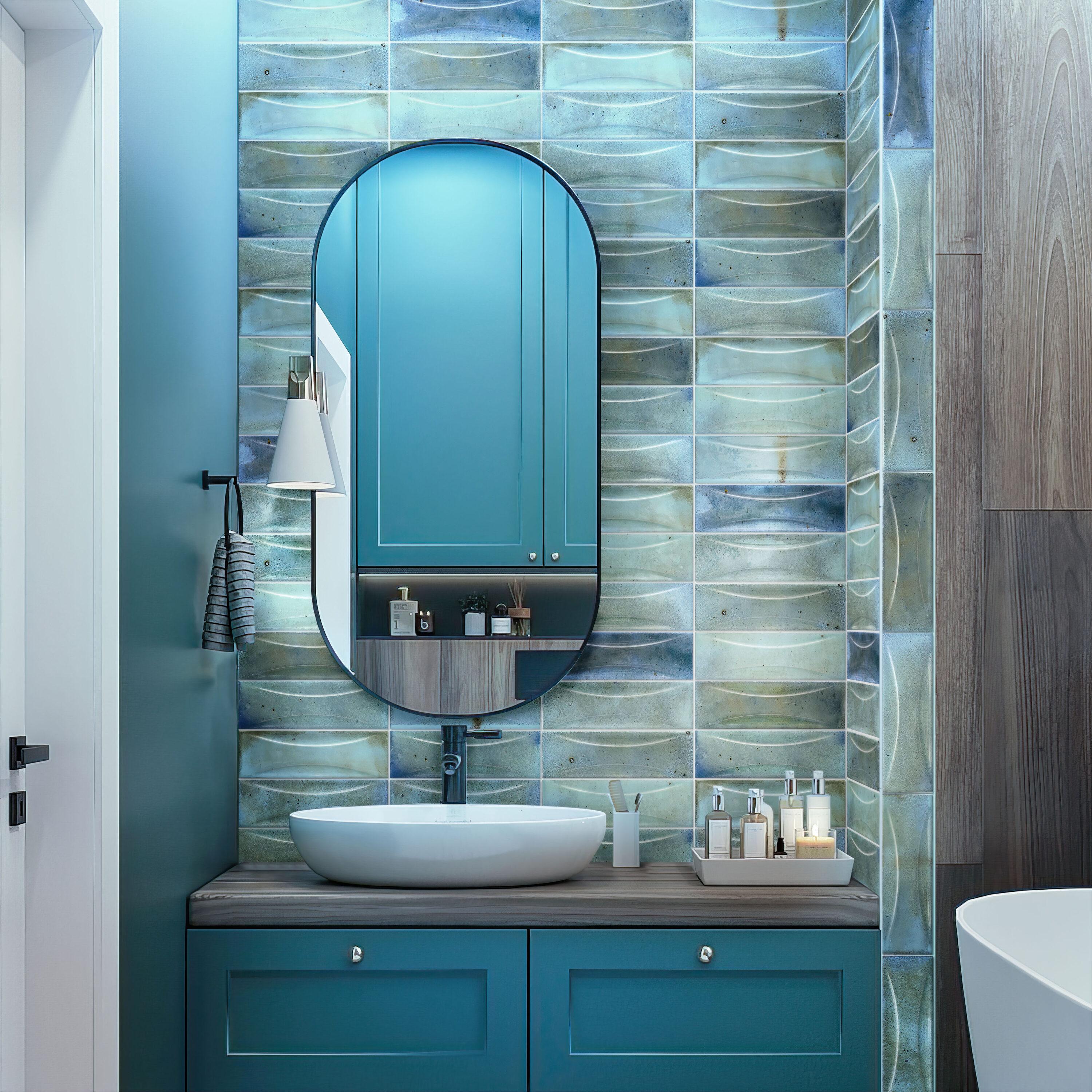 Antiek 2.58'' W x 7.9'' L Beveled Ceramic Subway Singular Tile
