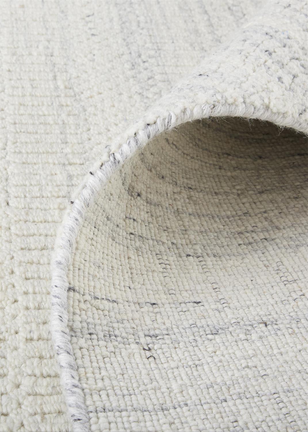 Handmade Reversible Gray Wool Rectangular Area Rug