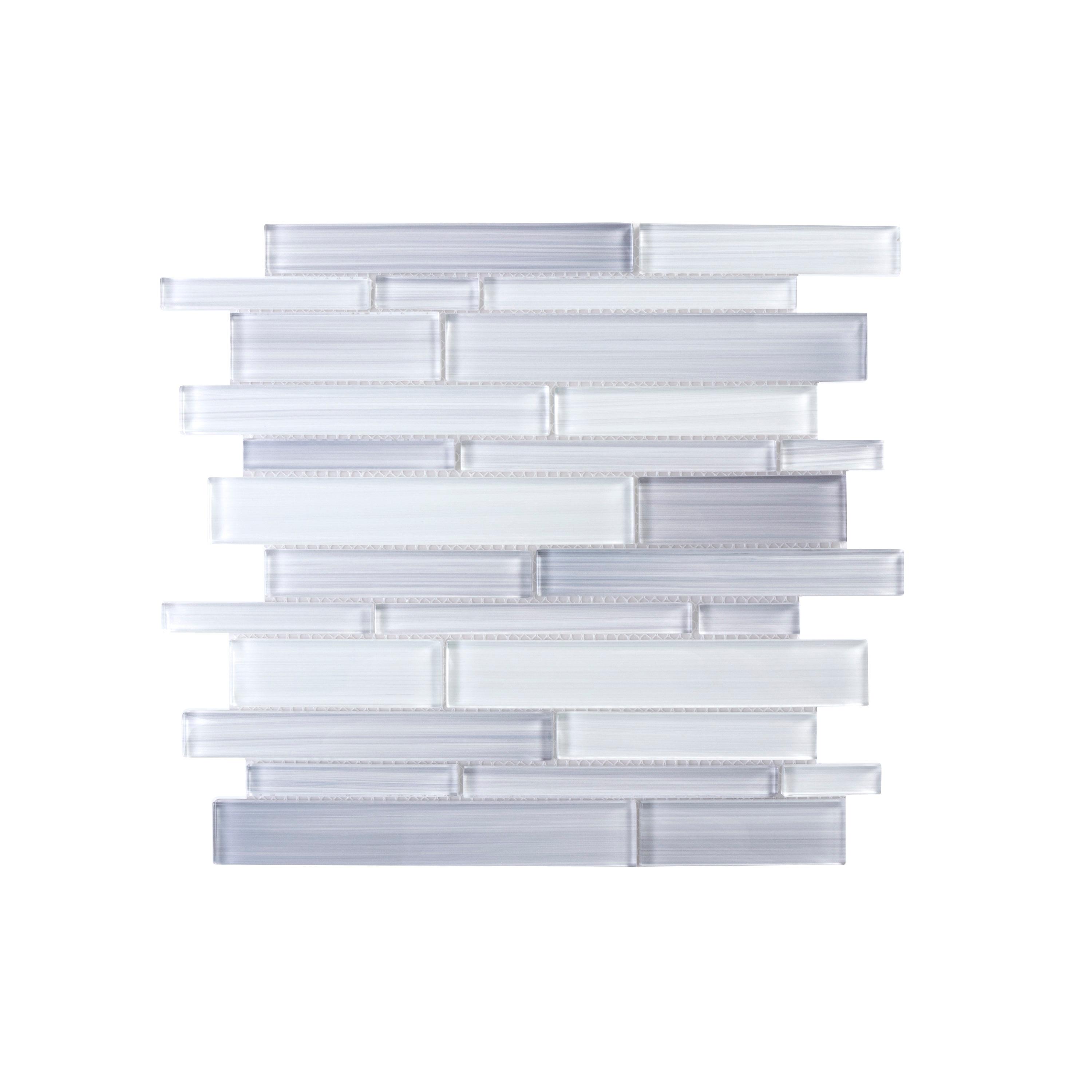 Premium Hand Painted Glass Linear Mosaic Tile