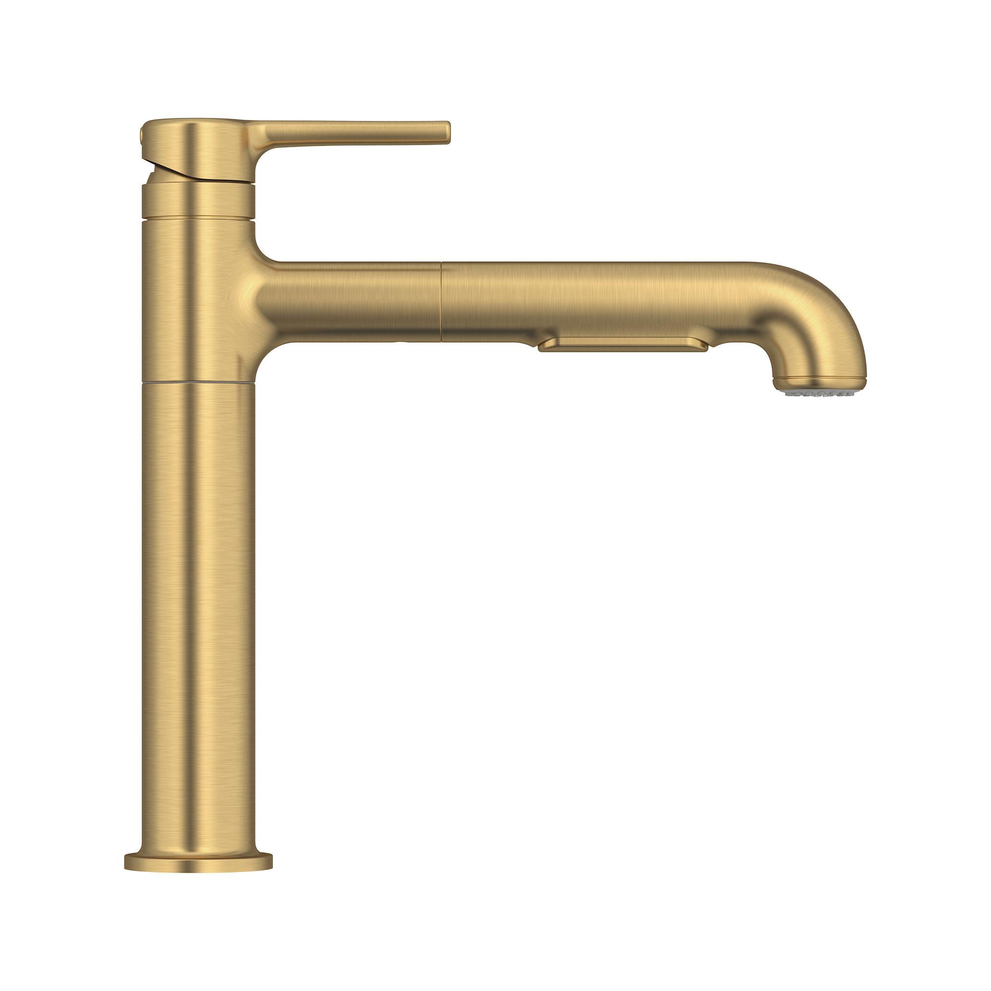 American Standard 4803.100 Studio S 1.8 GPM Single Hole Pull Out Kitchen Faucet - Brushed