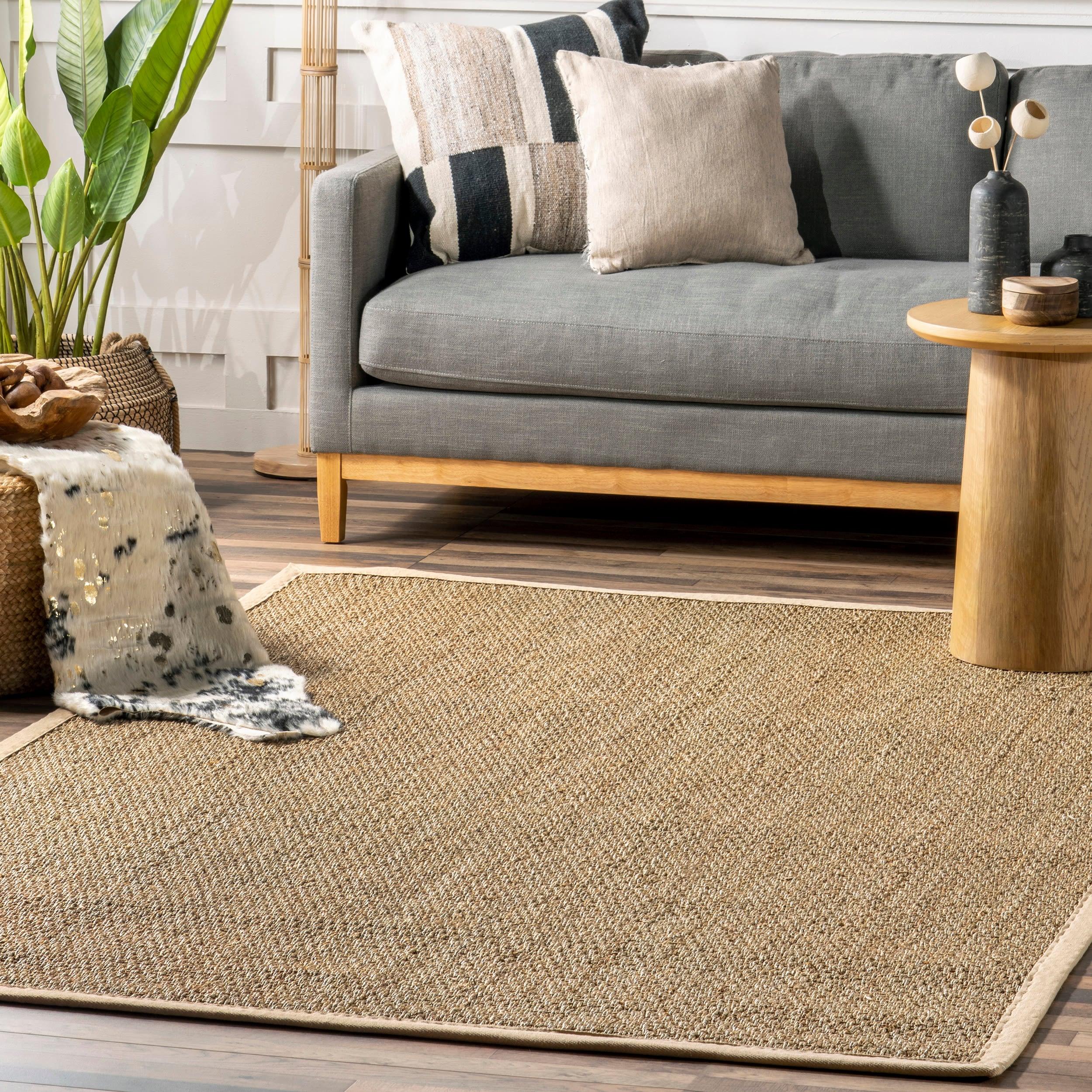 nuLOOM Elijah Seagrass Natural Area Rug, 5' x 8', Beige