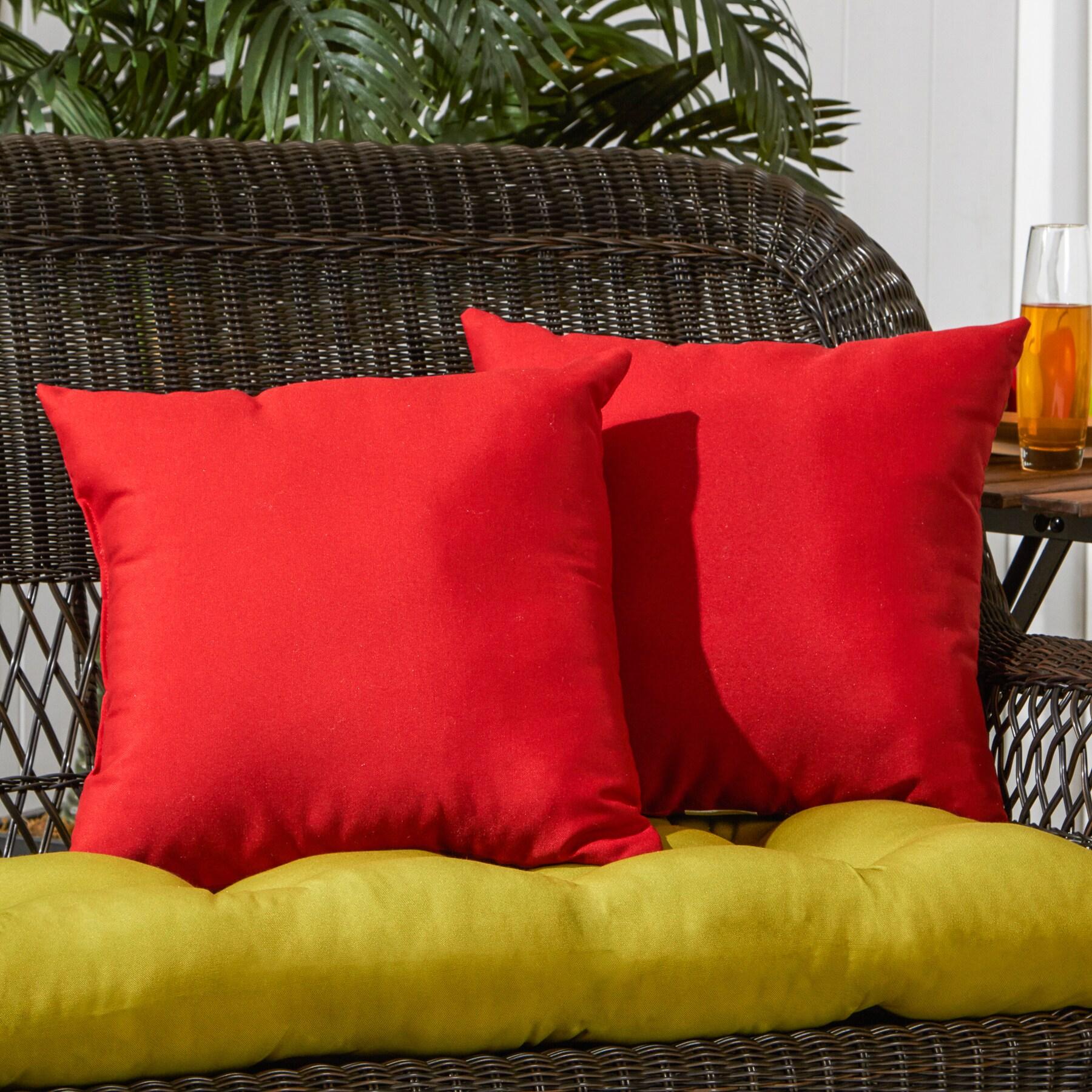 Indoor/Outdoor Reversible Throw Pillow