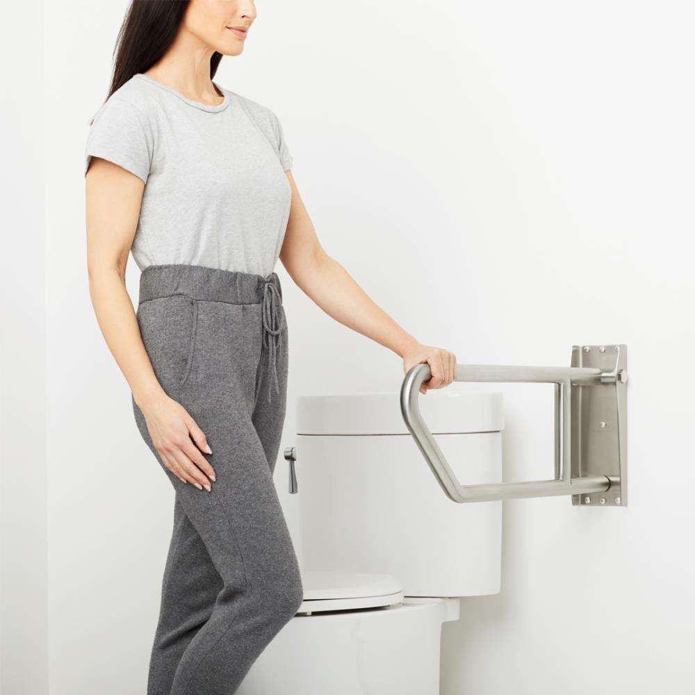 Seachrome 30" Lifestyle & Wellness® Swing-Up Bathroom Handicap Grab Bar, Satin Finish