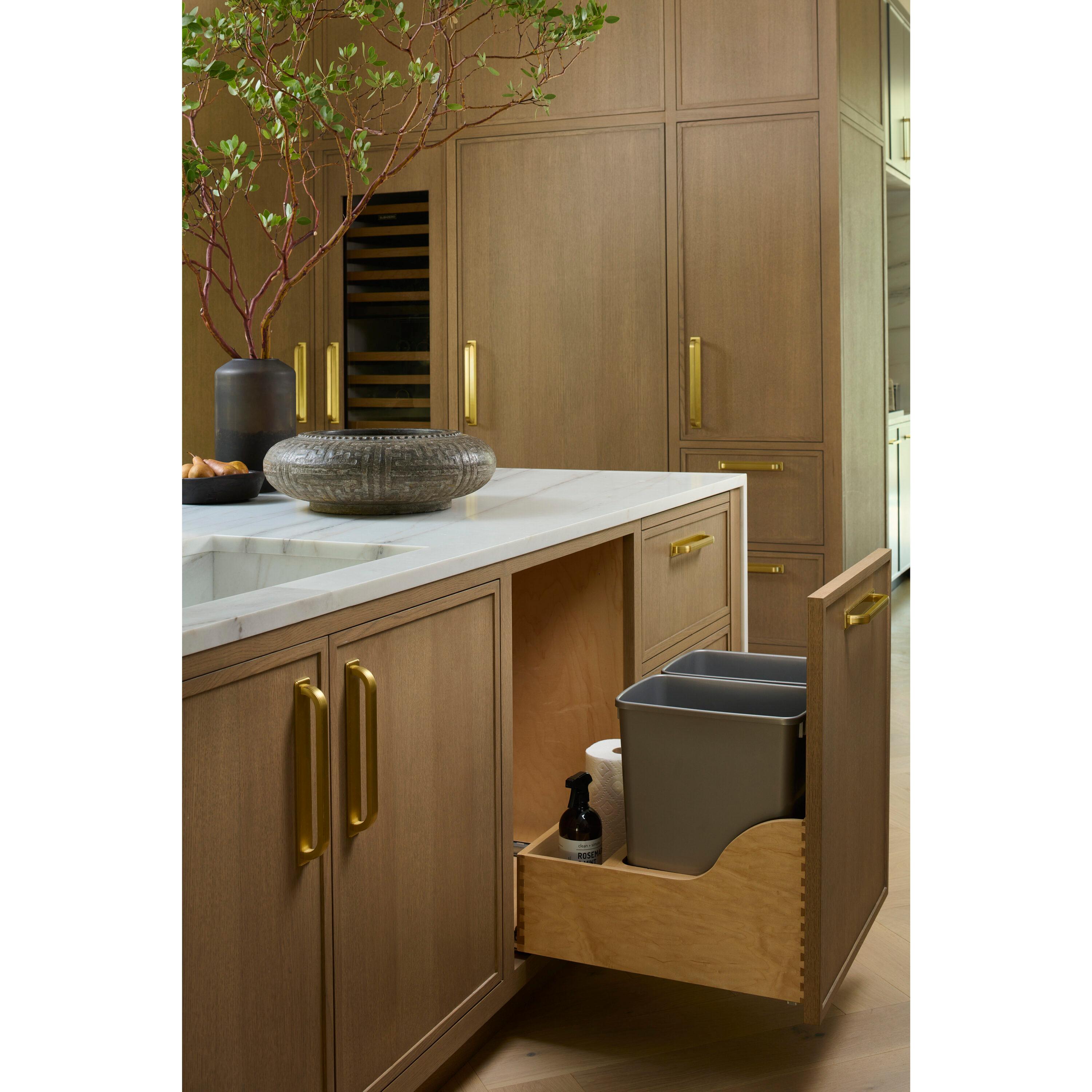 Rev-A-Shelf Wood Pullout Trash/Waste Container W/ Soft-Close