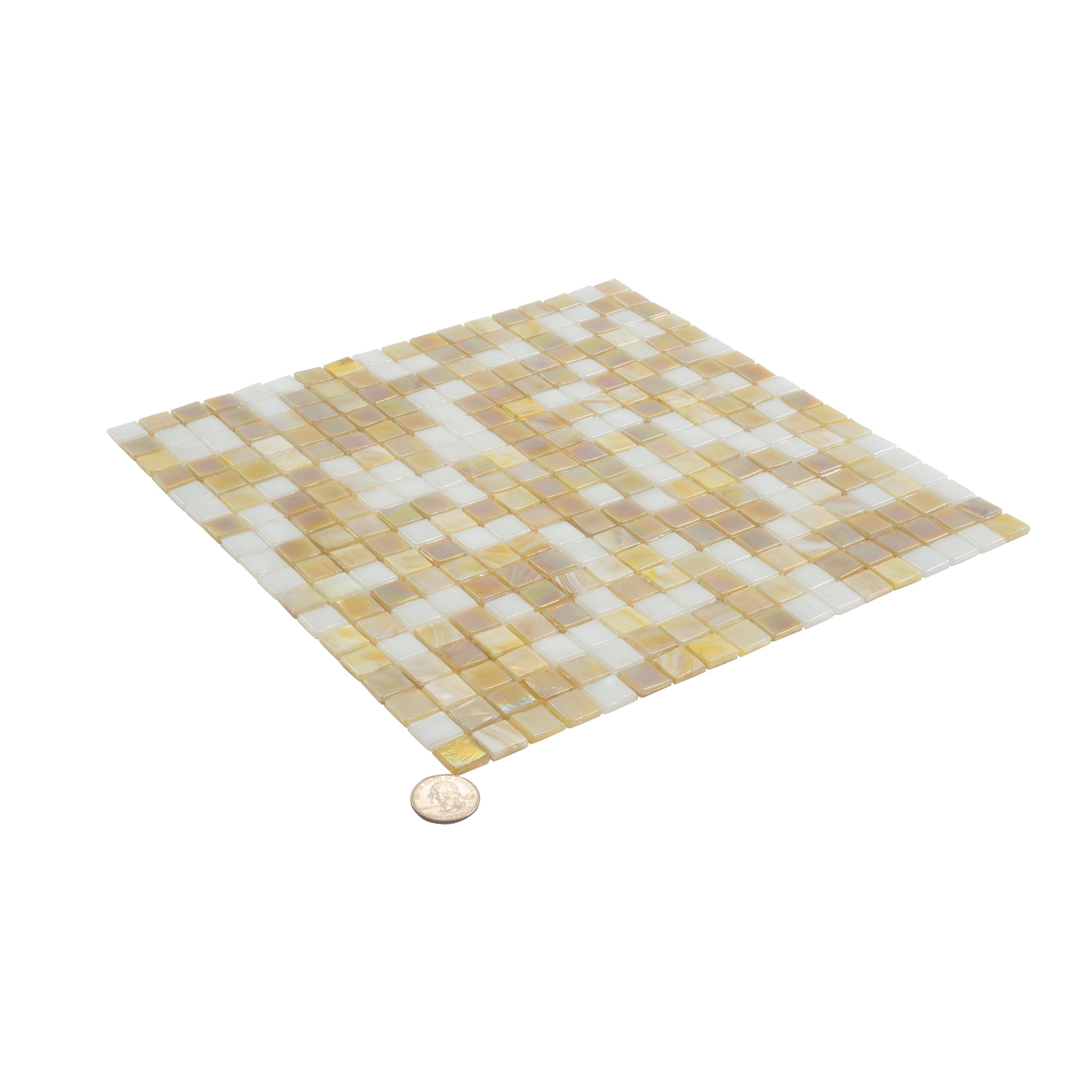 Mingles 0.6" x 0.6" Glass Mosaic Grid Wall & Floor Tile