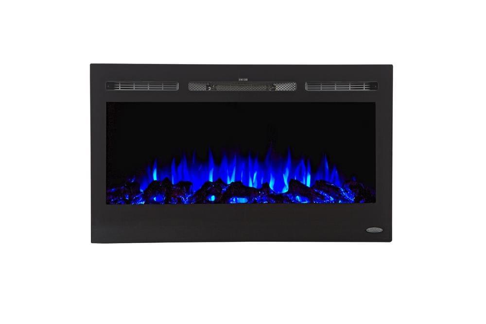 The Sideline Electric Fireplace for Recessed or Wall Mount Installation