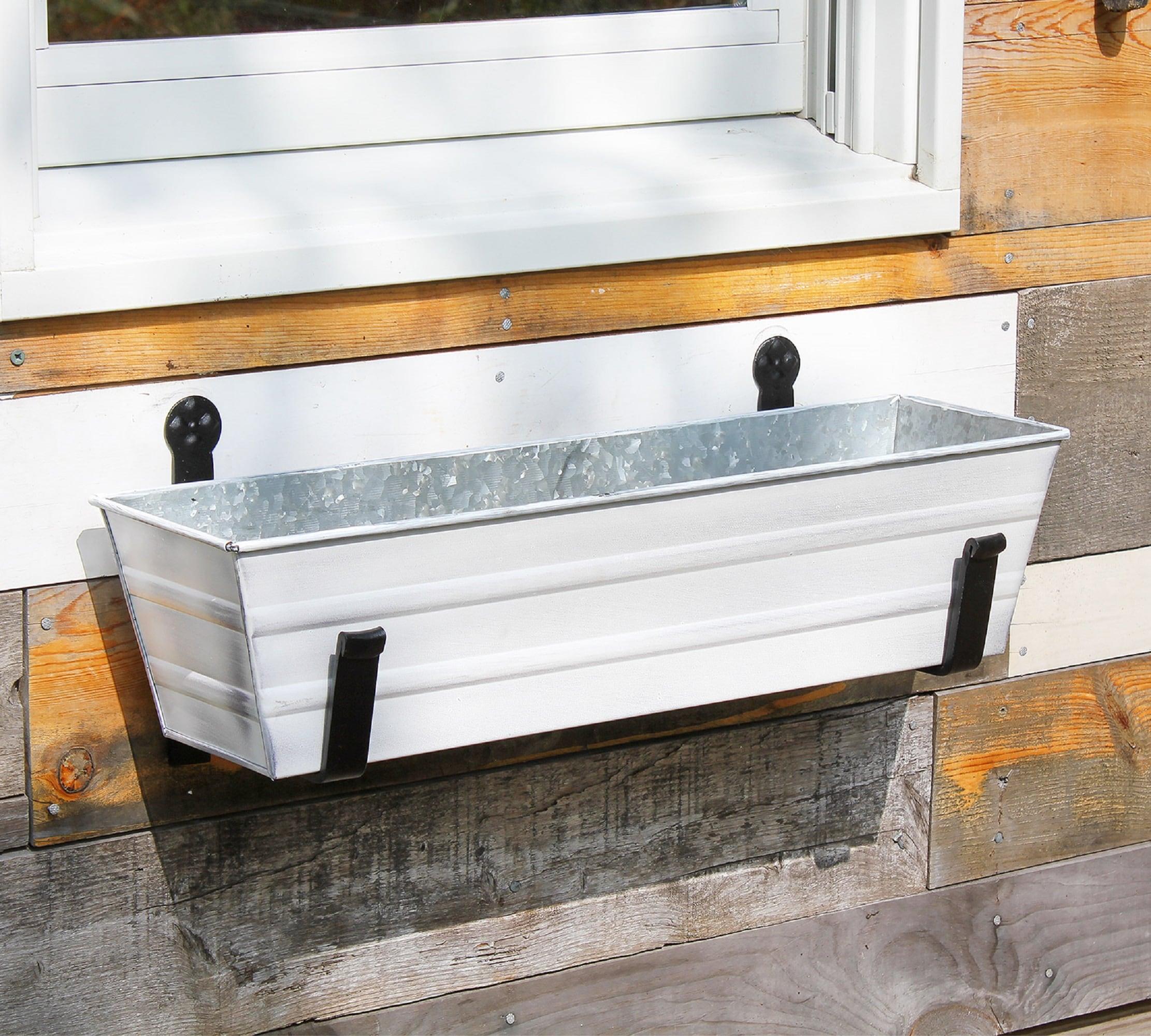 Dynamism Metal Window Box Planter