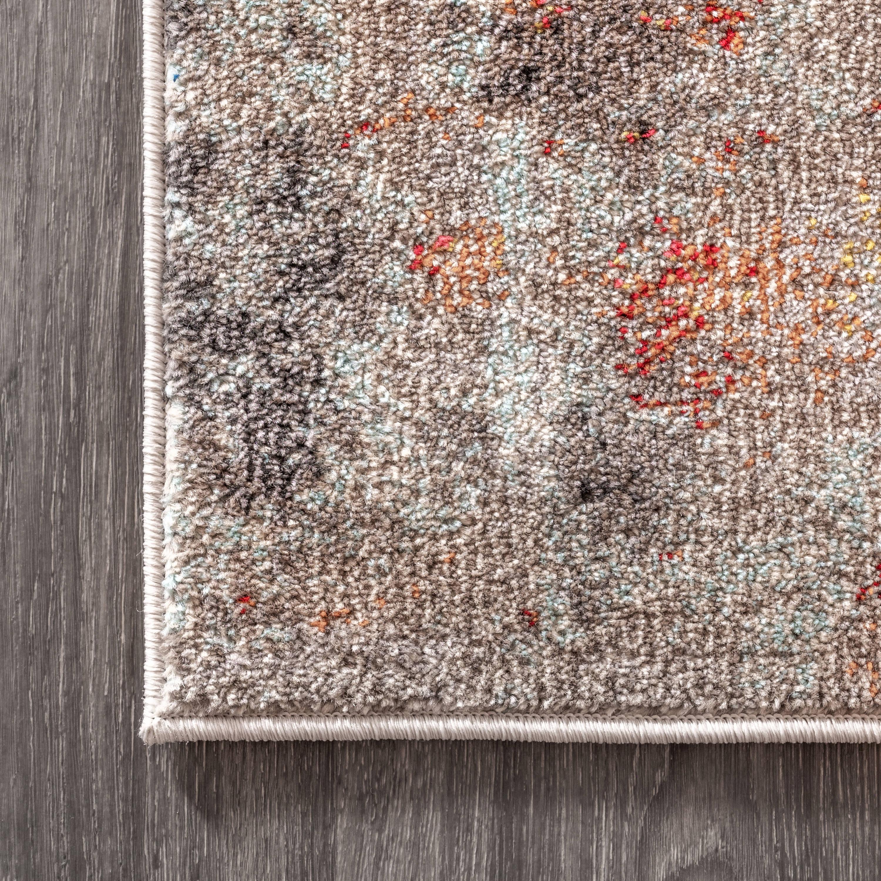 JONATHAN Y Contemporary POP Modern Abstract Vintage Cream/Orange 3 ft. x 5 ft. Area Rug