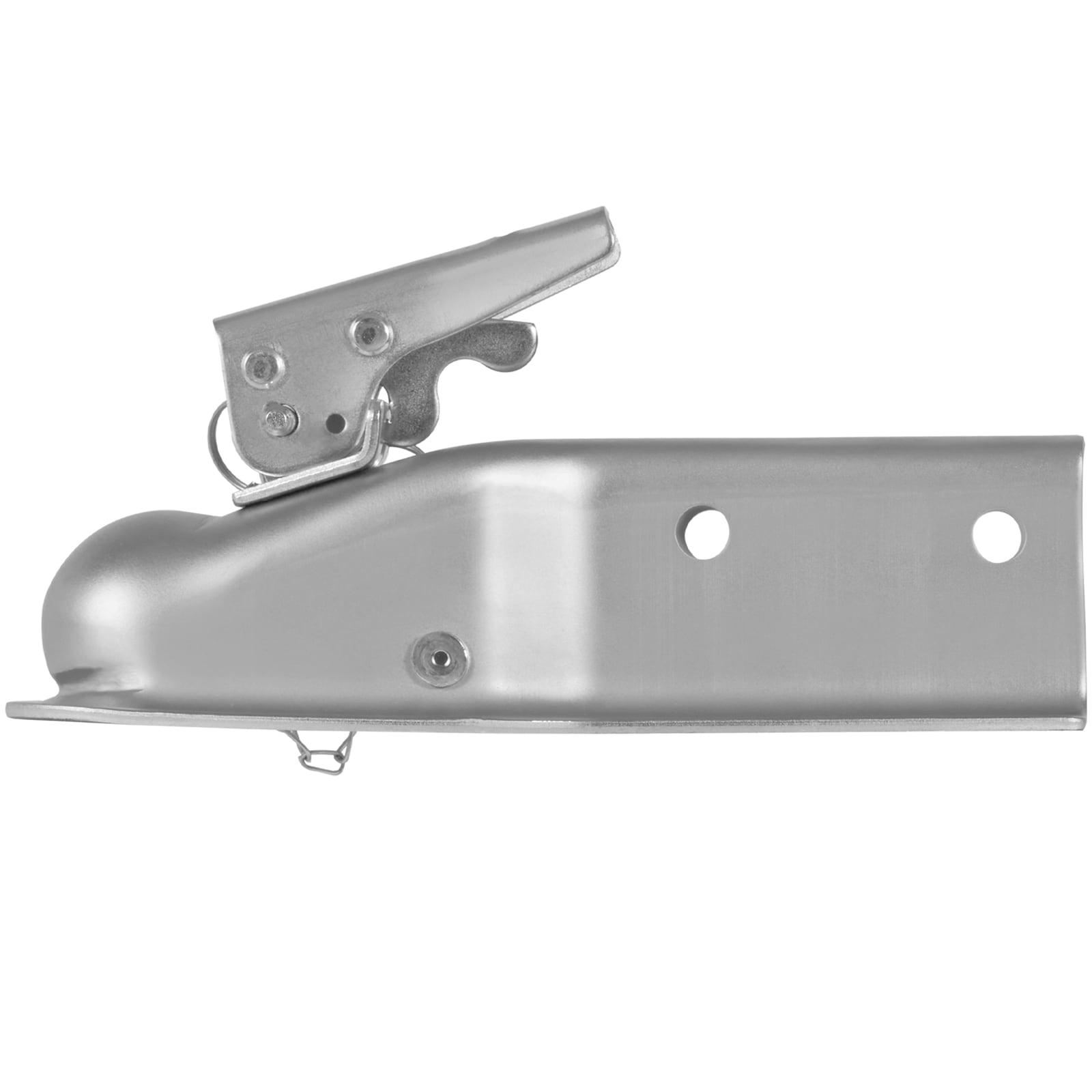 KFFKFF Straight Trailer Connector, Compatible with 2-Inch Hitch Ball, 3-Inch Channel, 5000 lbs Load Limit, Robust Trailer Tongue Connector, Perfect for Hauling Station Wagons, Zinc Coated Surface