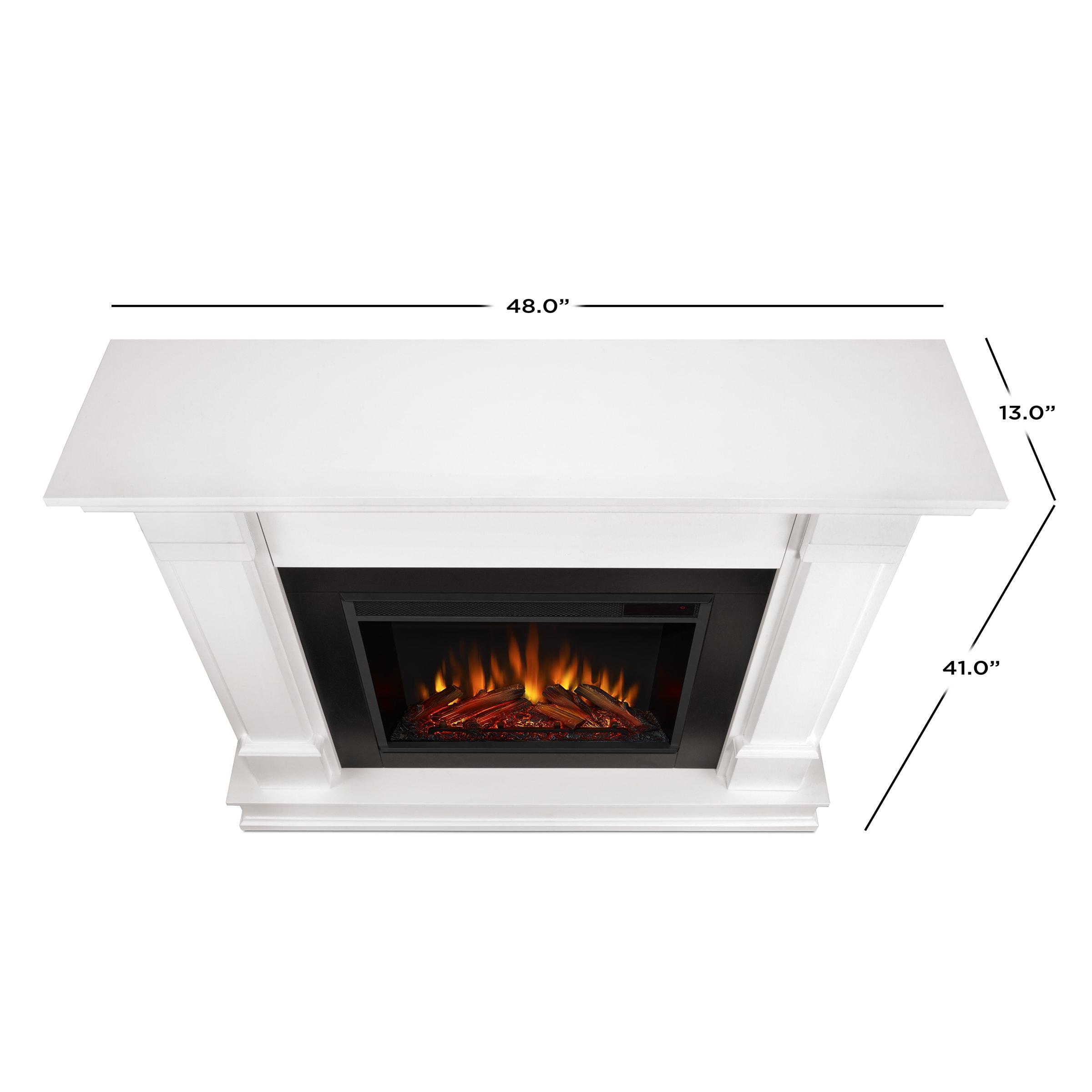 Silverton Electric Fireplace in White by Real Flame