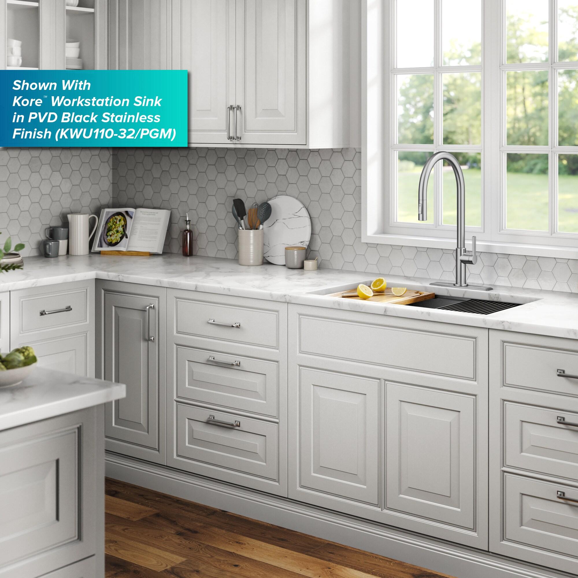 KRAUS Oletto Single Handle Pull Down Kitchen Faucet