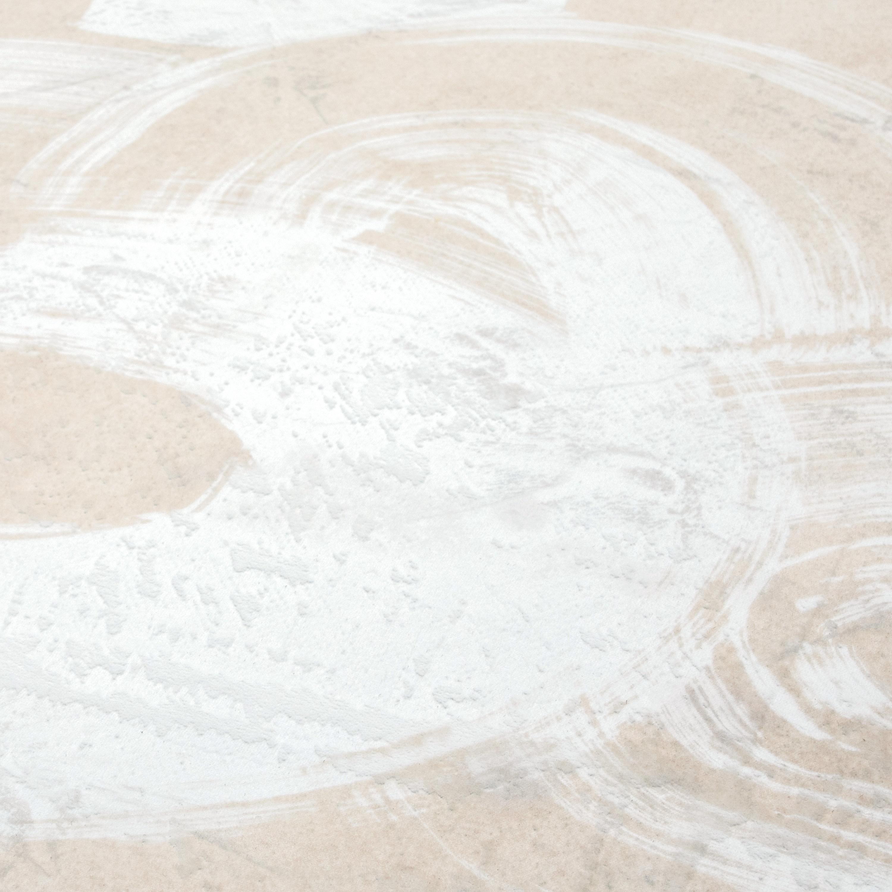 Swish Stone I Washable Abstract Art Area Rug size 5'x8'