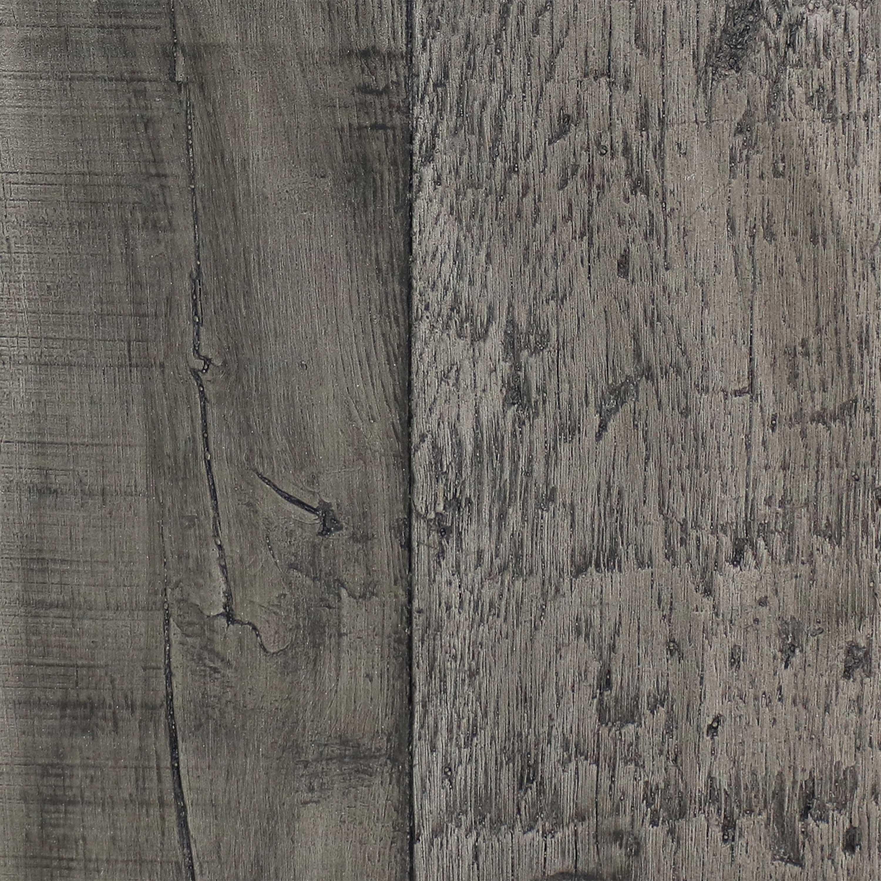 Sunnydaze Outdoor Smokeless Cast Stone Propane Gas Fire Pit Table with Weathered Wood Look - 24" Square x 25" H