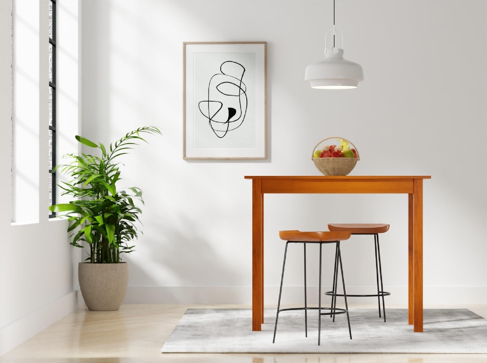 Carolina Classics Noah Pub Bar Table in Walnut