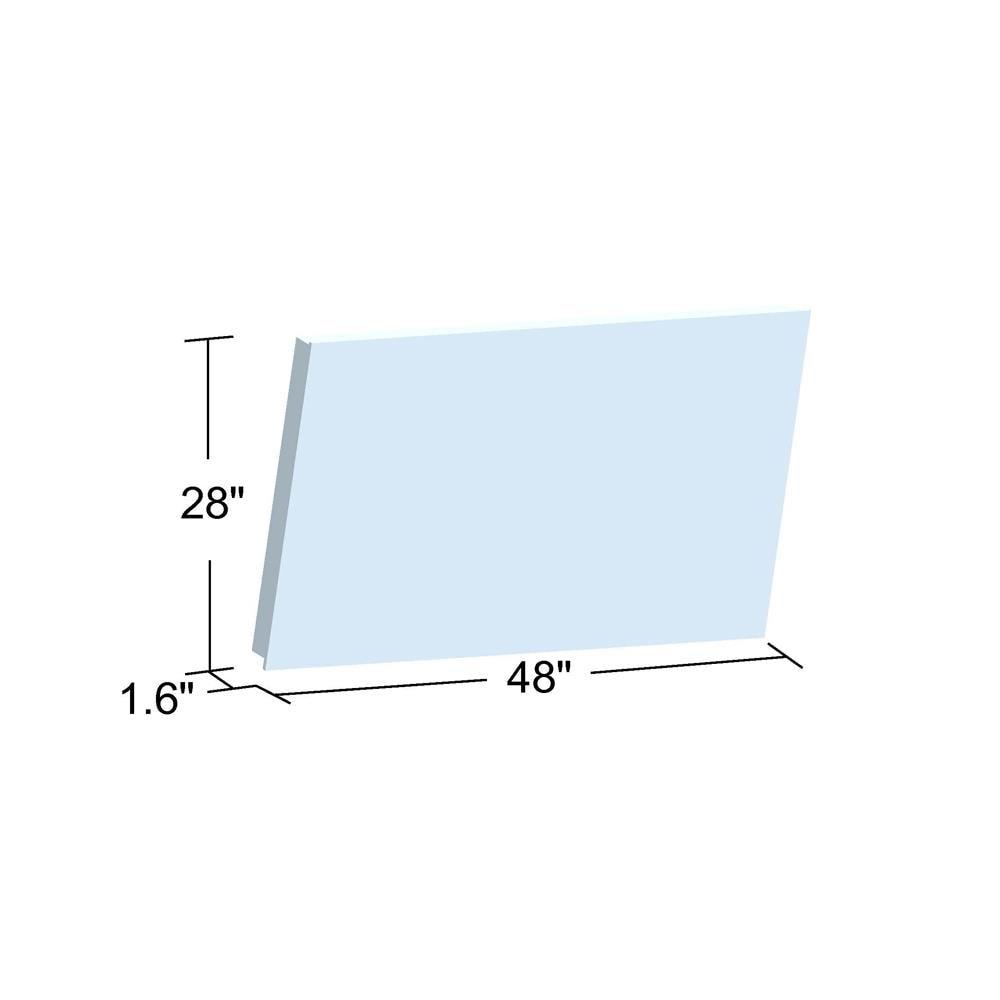 Vinnova Callista 48" Rectangle LED Lighted Bathroom Vanity Wall Mirror, Clear