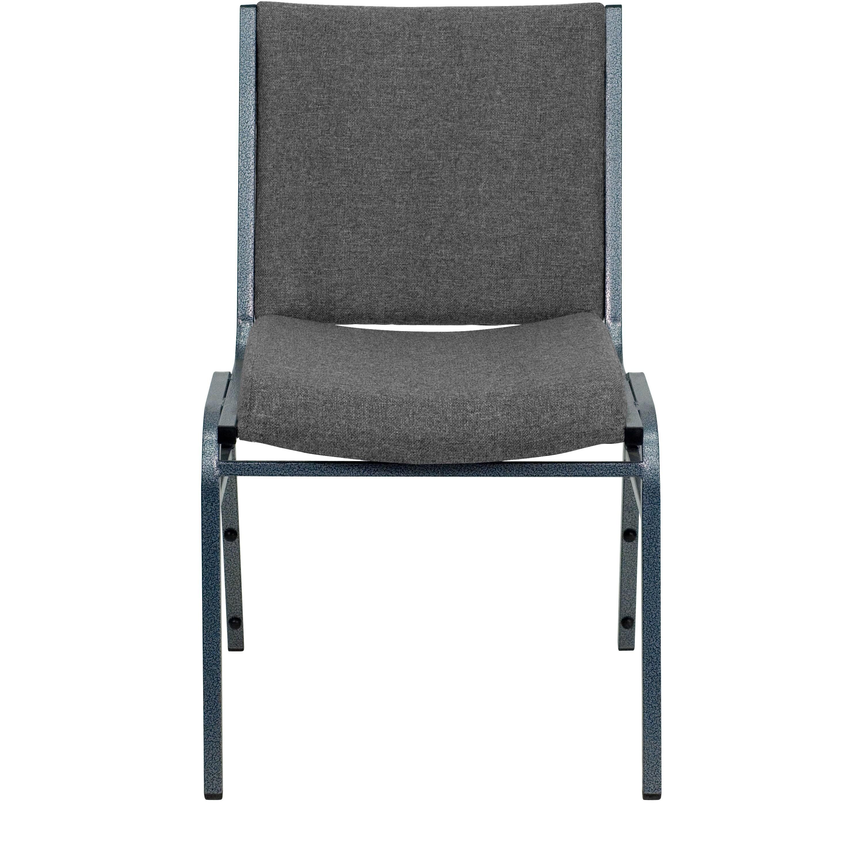 Flash Furniture HERCULES Series Heavy Duty Gray Fabric Stack Chair