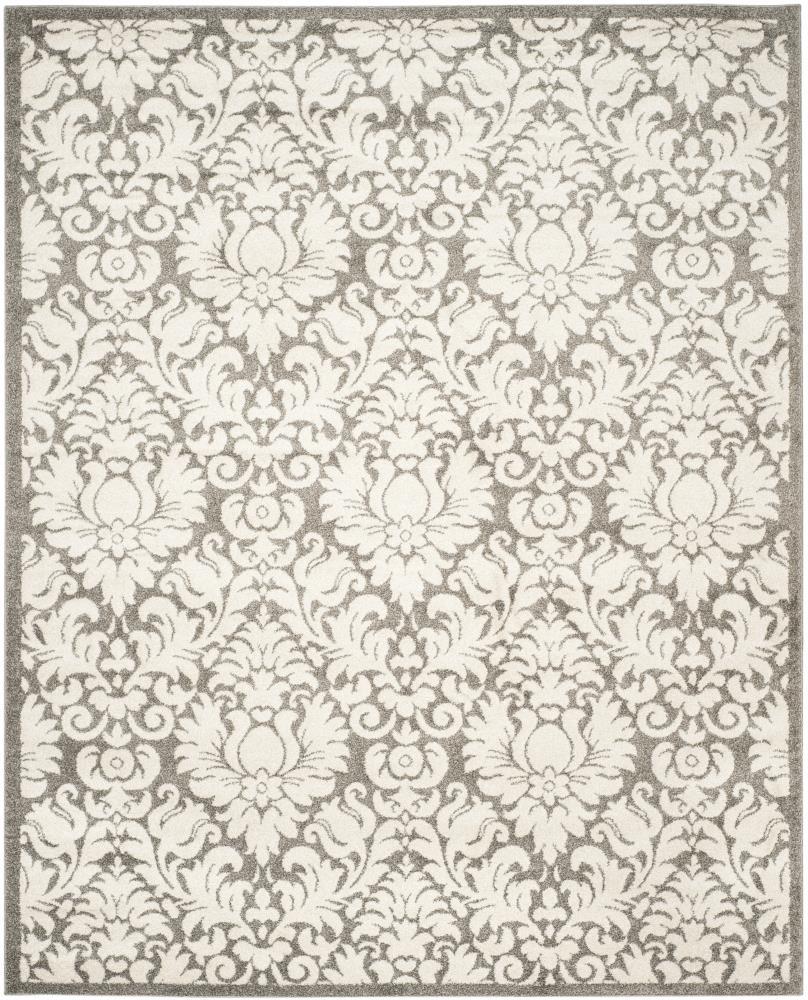 Amherst AMT427 Power Loomed Indoor Area Rug - Dark Grey/Beige - 9'x12' - Safavieh