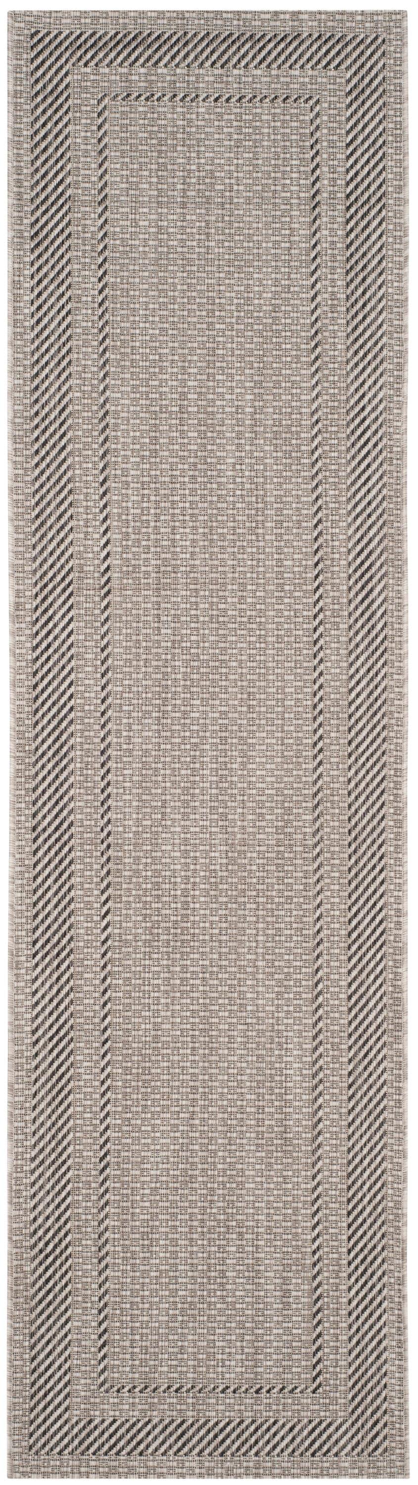 SAFAVIEH Courtyard Collection 2'3" x 6'7" Beige/Black CY8477 Indoor/ Outdoor Waterproof Easy Cleaning Patio Backyard Mudroom Runner Rug