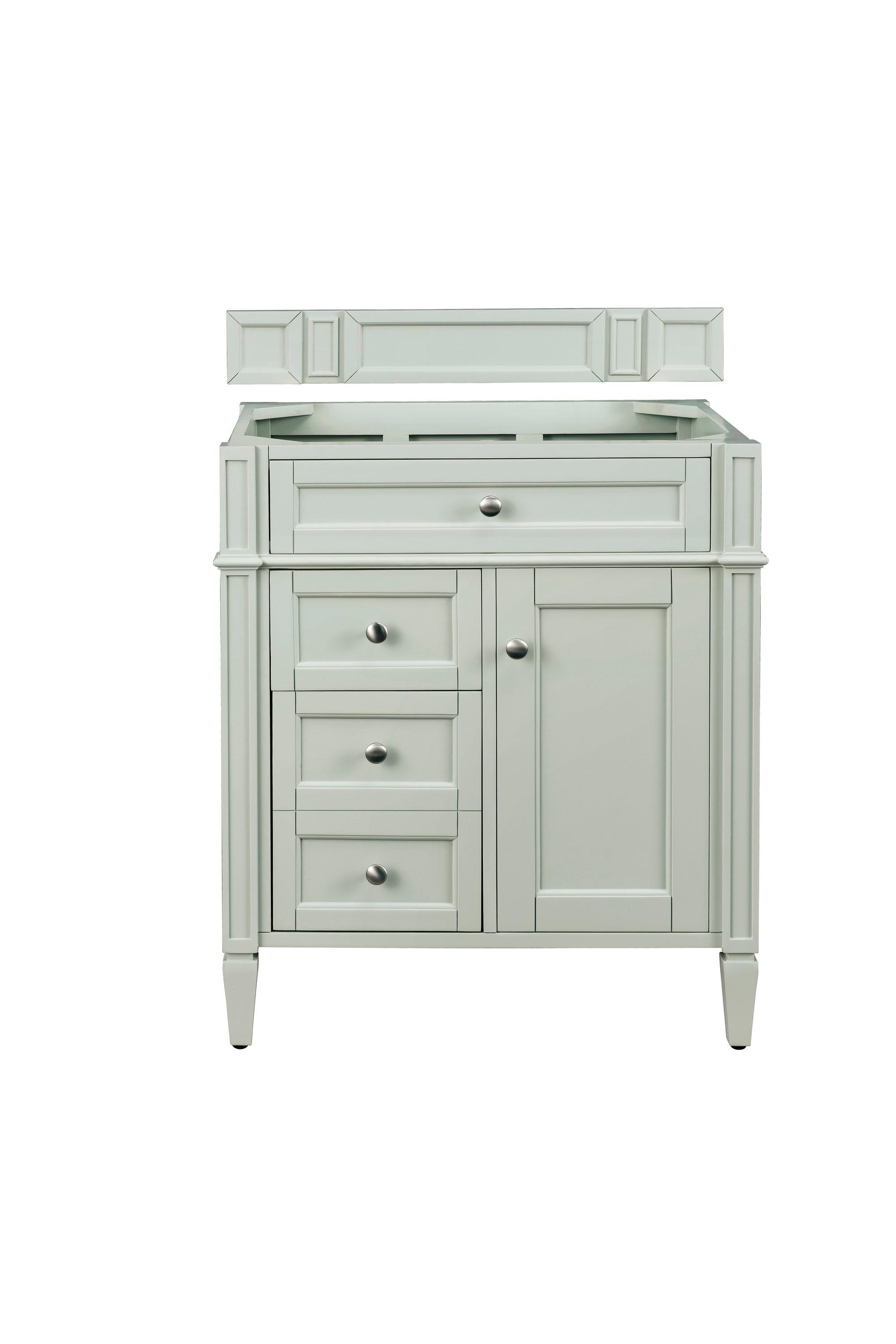 James Martin Furniture  30 in. Brittany Single Vanity, Sage Green