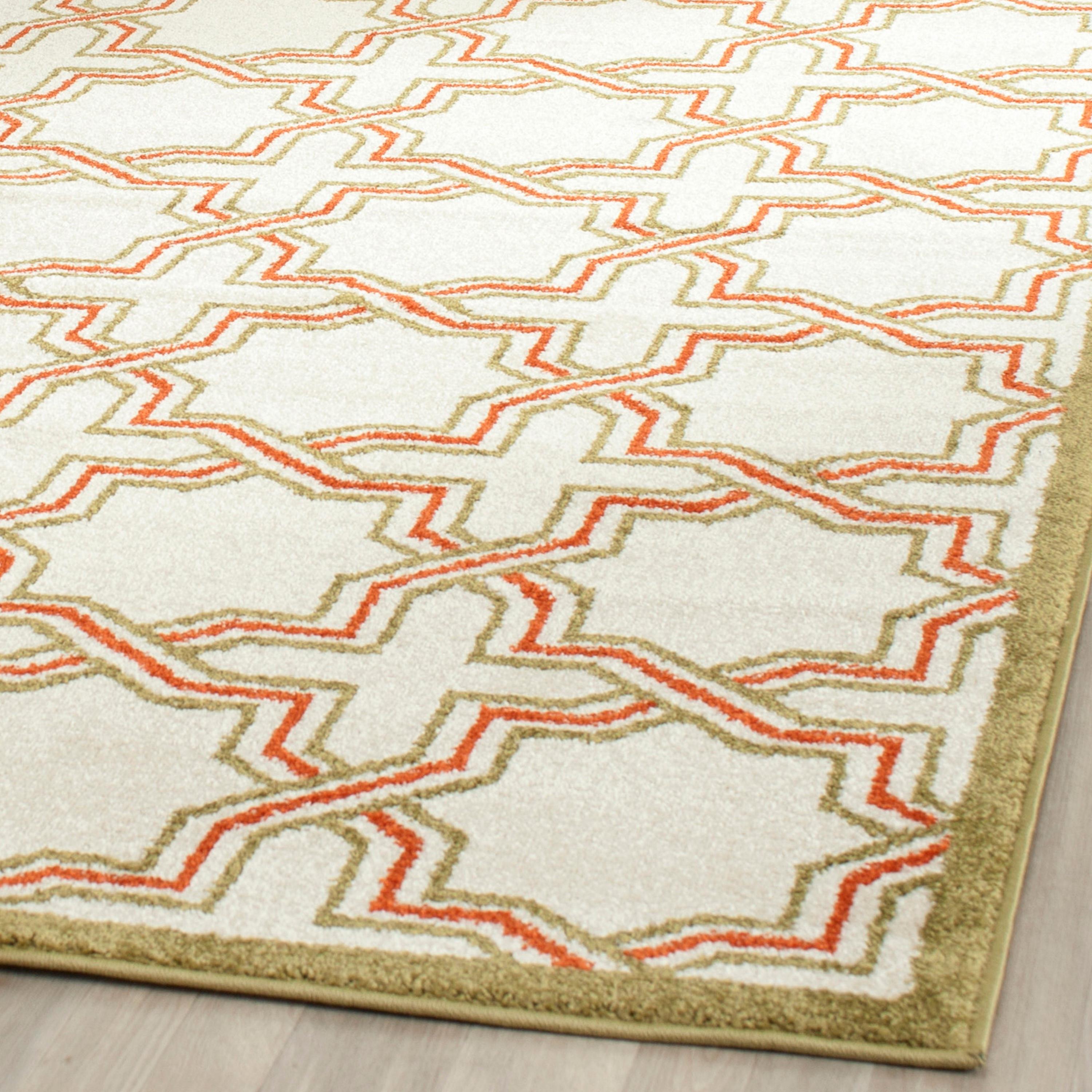Amherst AMT413 Power Loomed Accent Rug - Ivory/Light Green - 3'x5' - Safavieh.