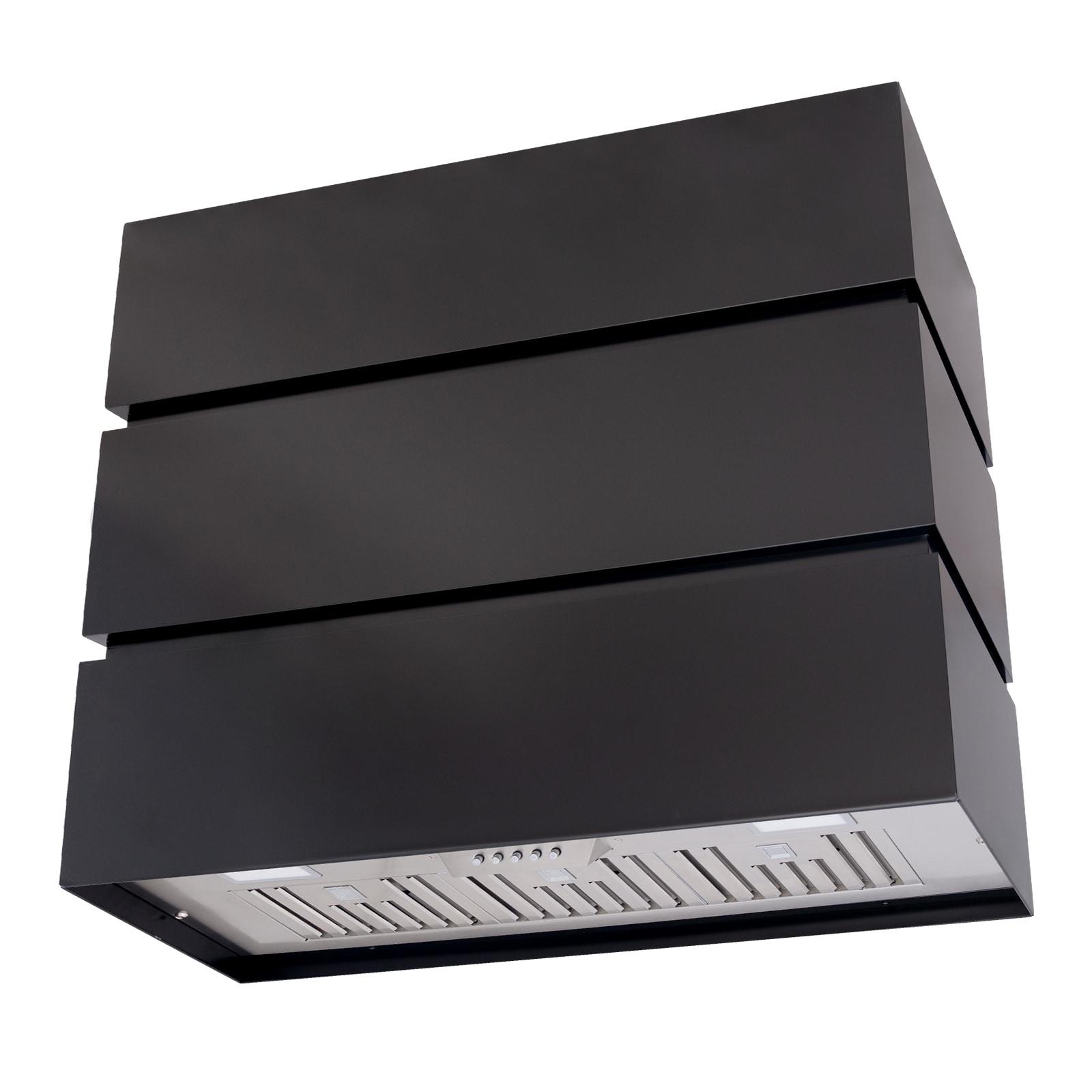 600 CFM Wall Mount Range Hood Stainless Steel 3 Stacks Modern Box