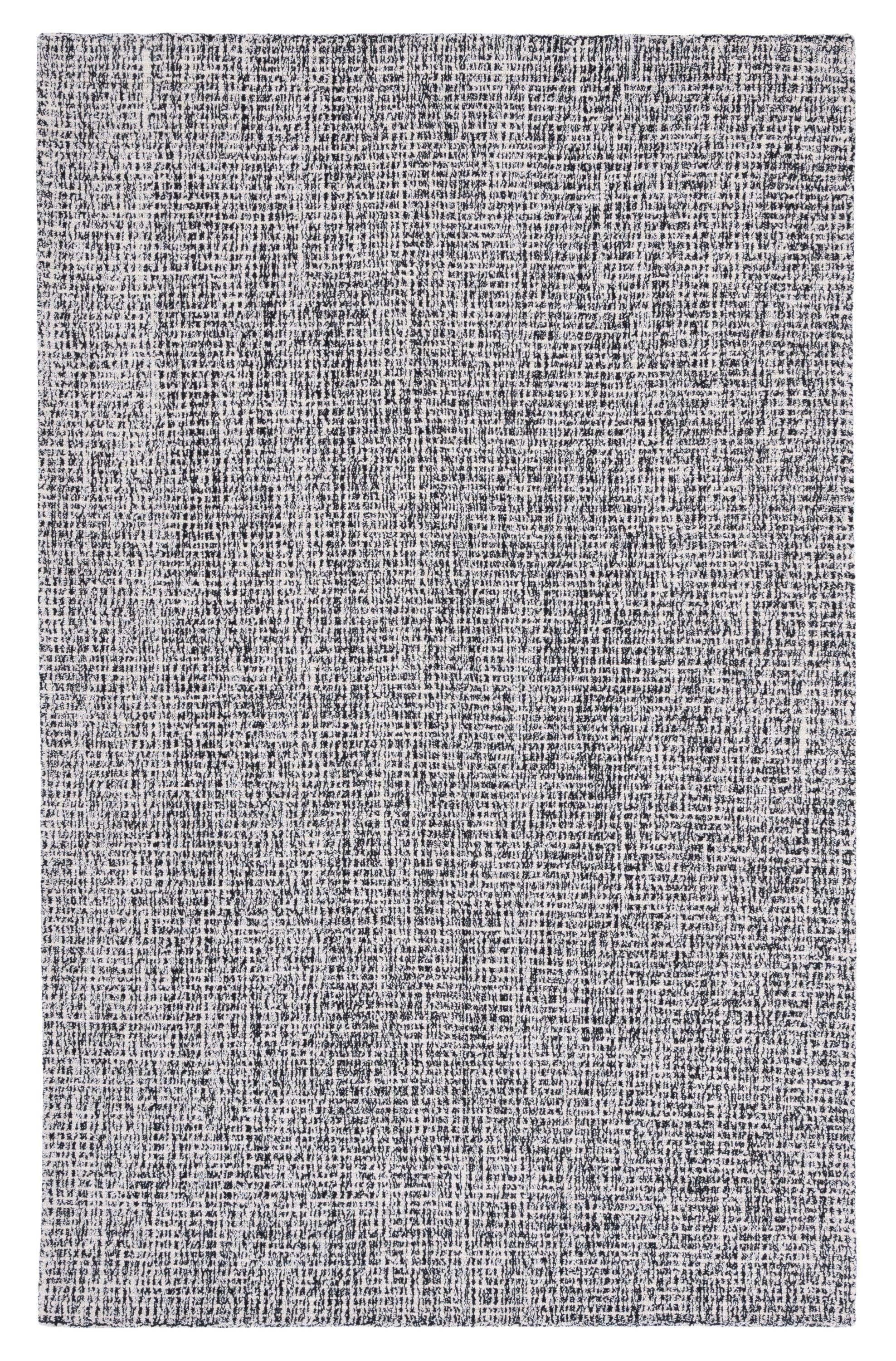 Abstract ABT468 Handmade Indoor Area Rug - Black/Ivory - 8'x10' - Safavieh