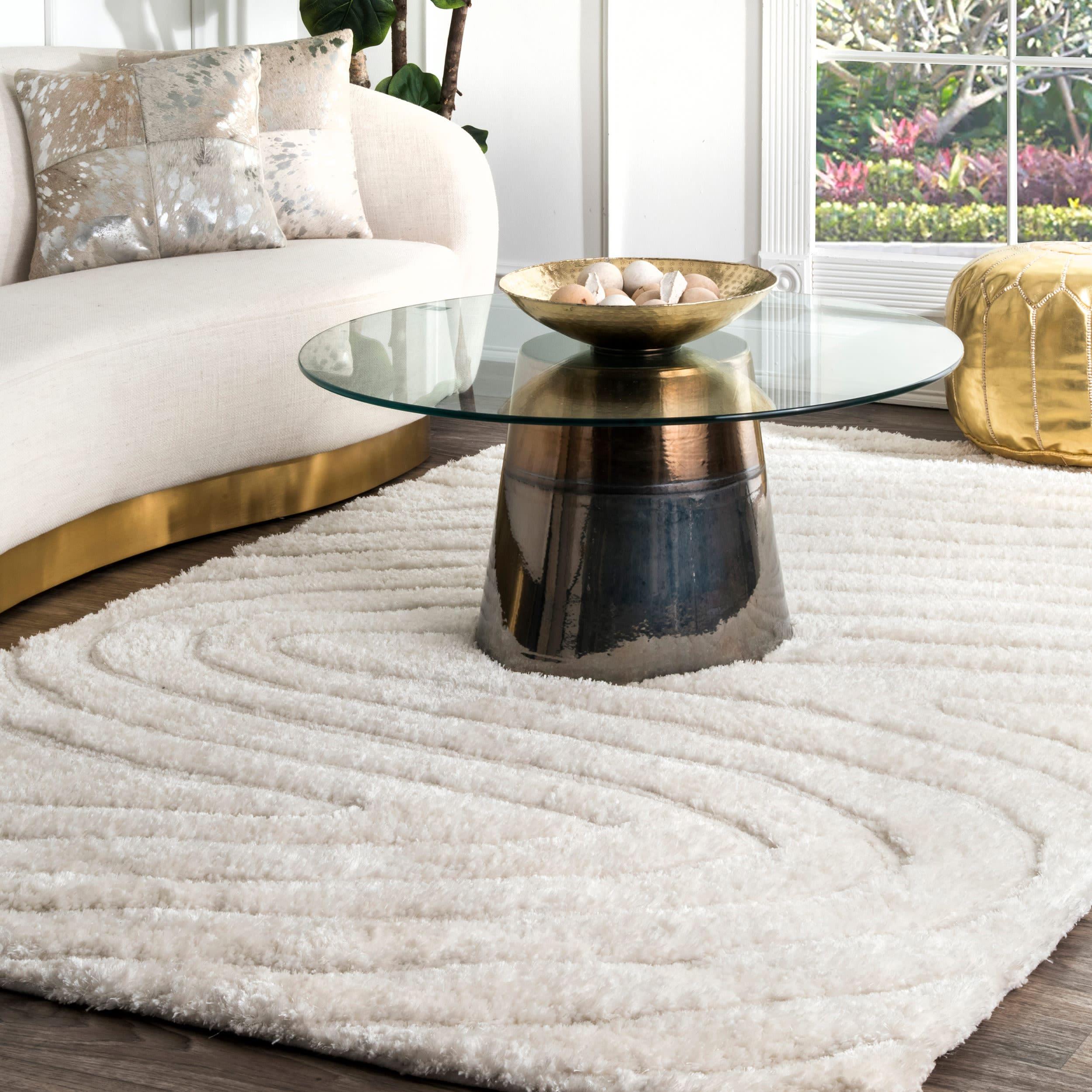 Nuloom Isabel Abstract 8x10 Indoor Area Rug for Living Room Bedroom Dining Room, Off White