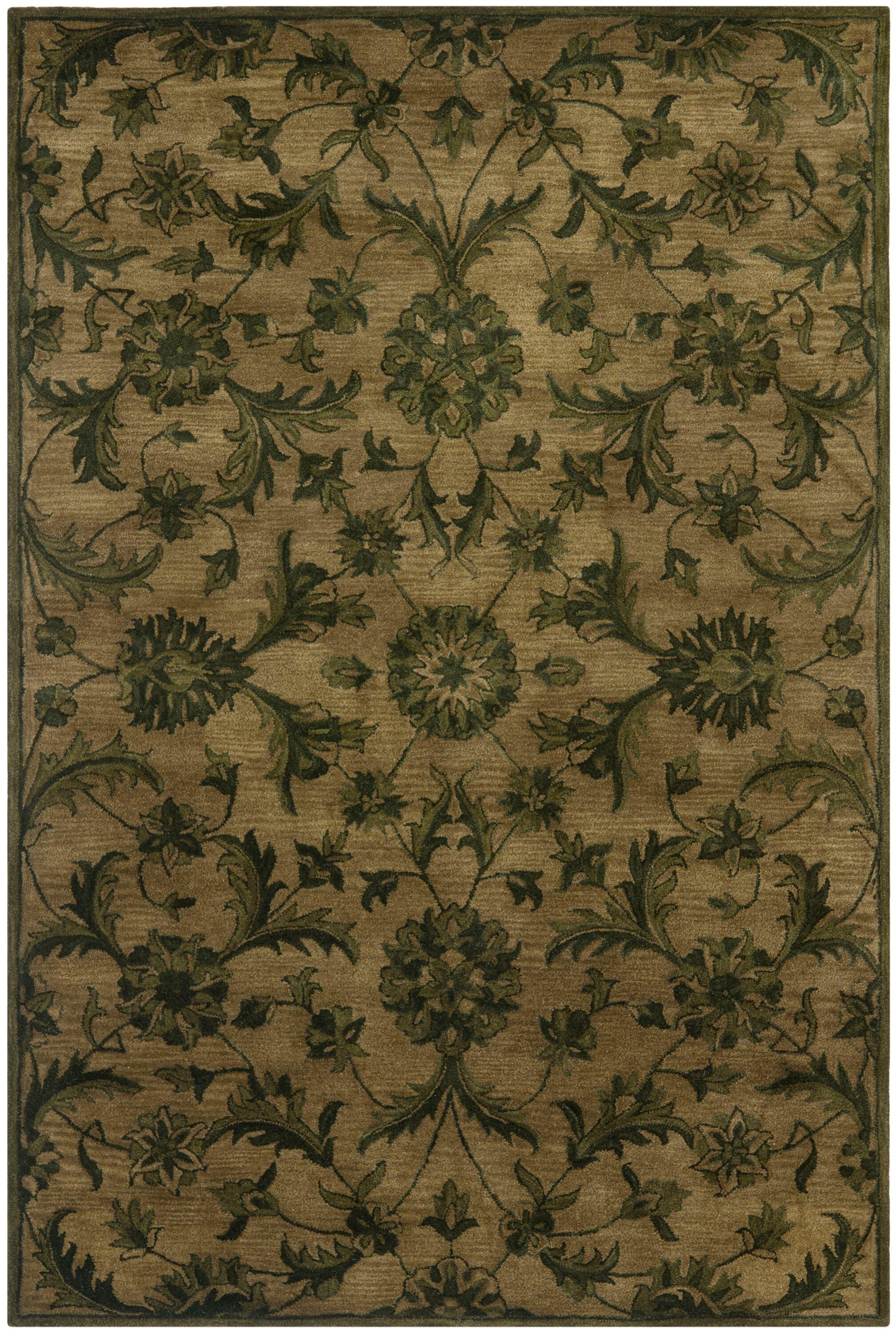Antiquity AT824 Hand Tufted Indoor Accent Rug - Olive/Green - 2'x3' - Safavieh