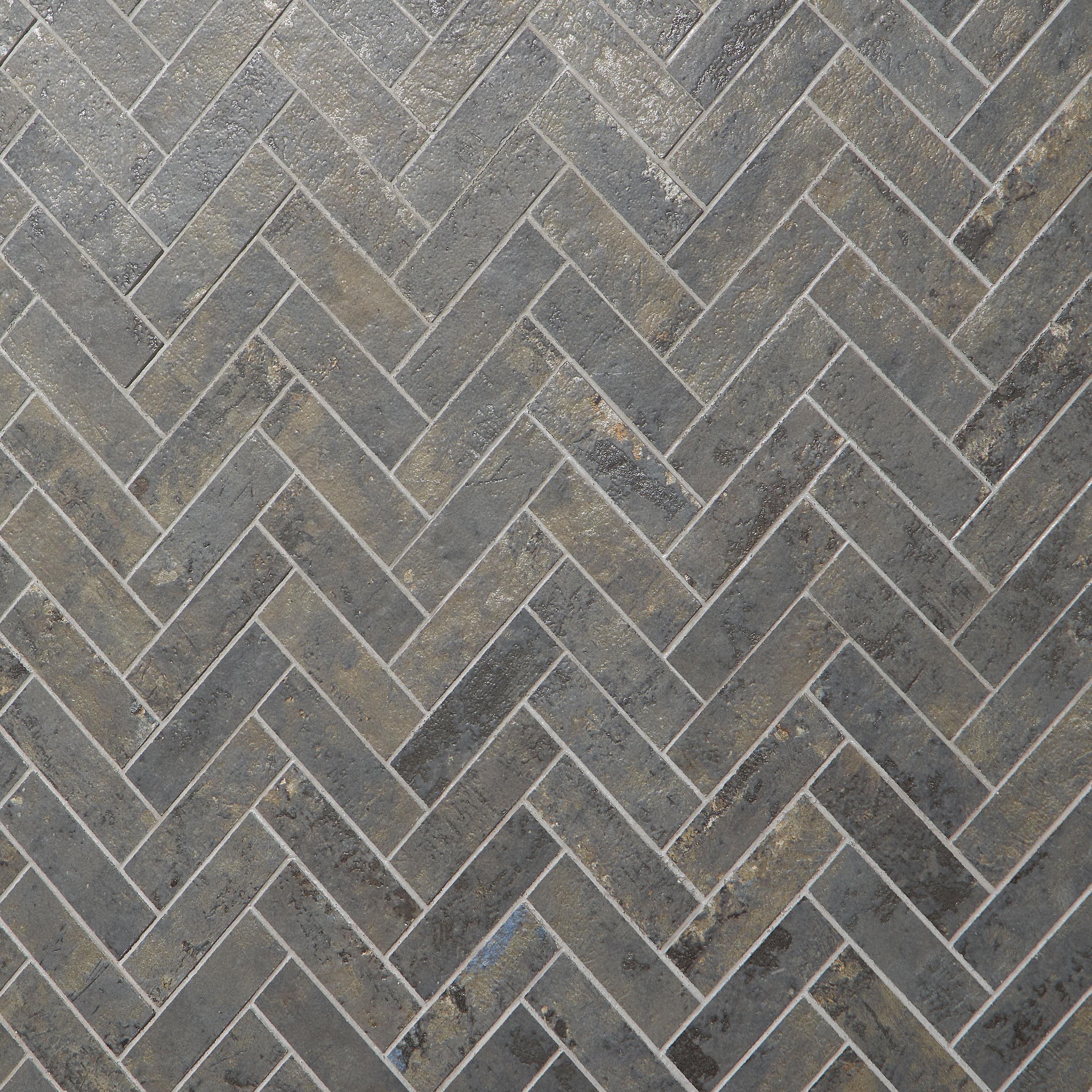 Mantis 10.03 in. x 10.62 in. Herringbone Matte Porcelain Floor & Wall Mosaic Tile (0.75 Sq.Ft./Each)