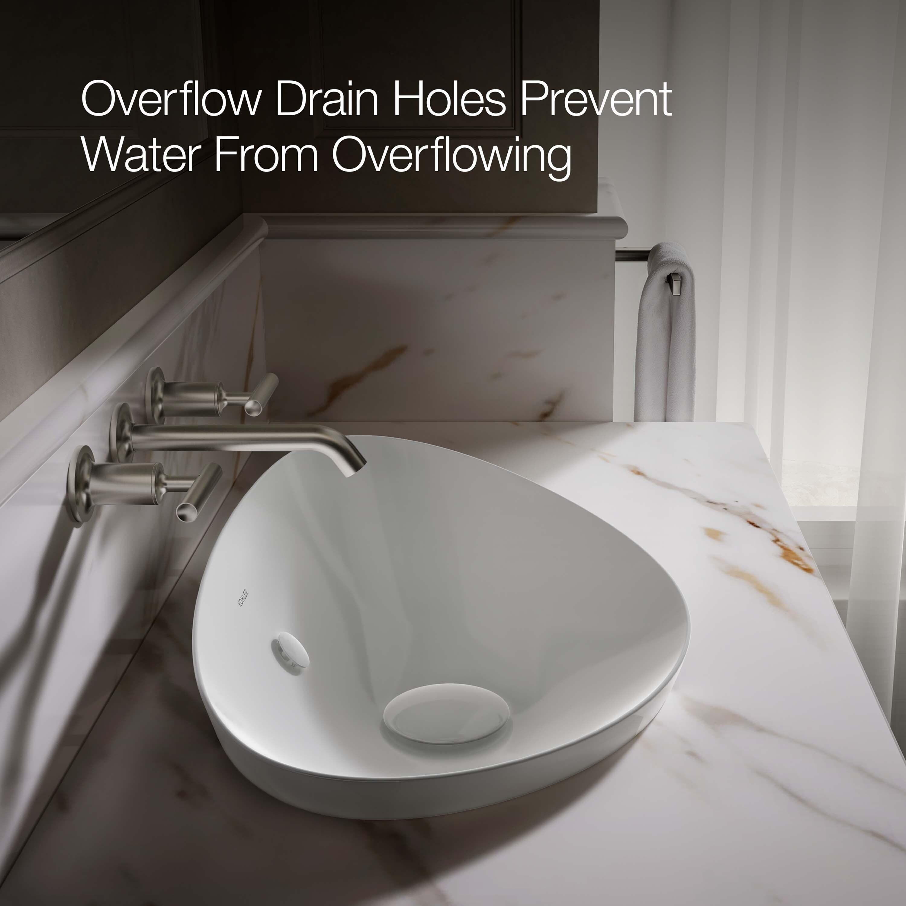 Veil® Ceramic Specialty Vessel Bathroom Sink with Overflow