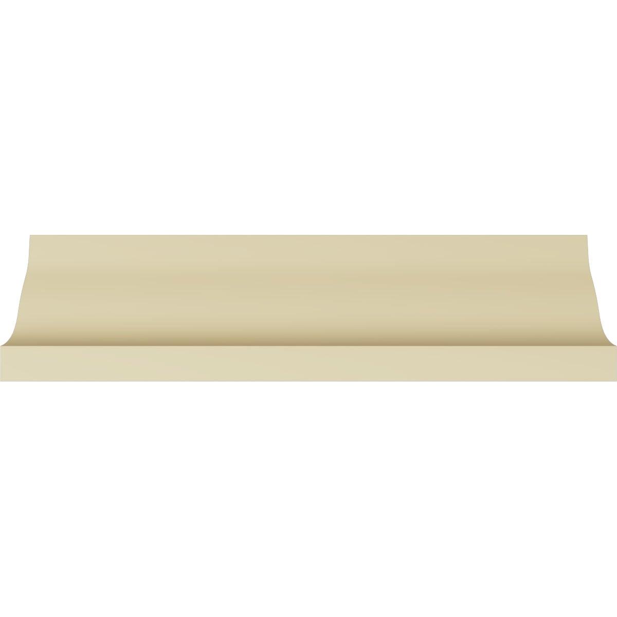 Ekena Millwork 4 1/2"H x 3 1/4"P x 5 1/2"F x 94 1/2"L Devon Crown Moulding